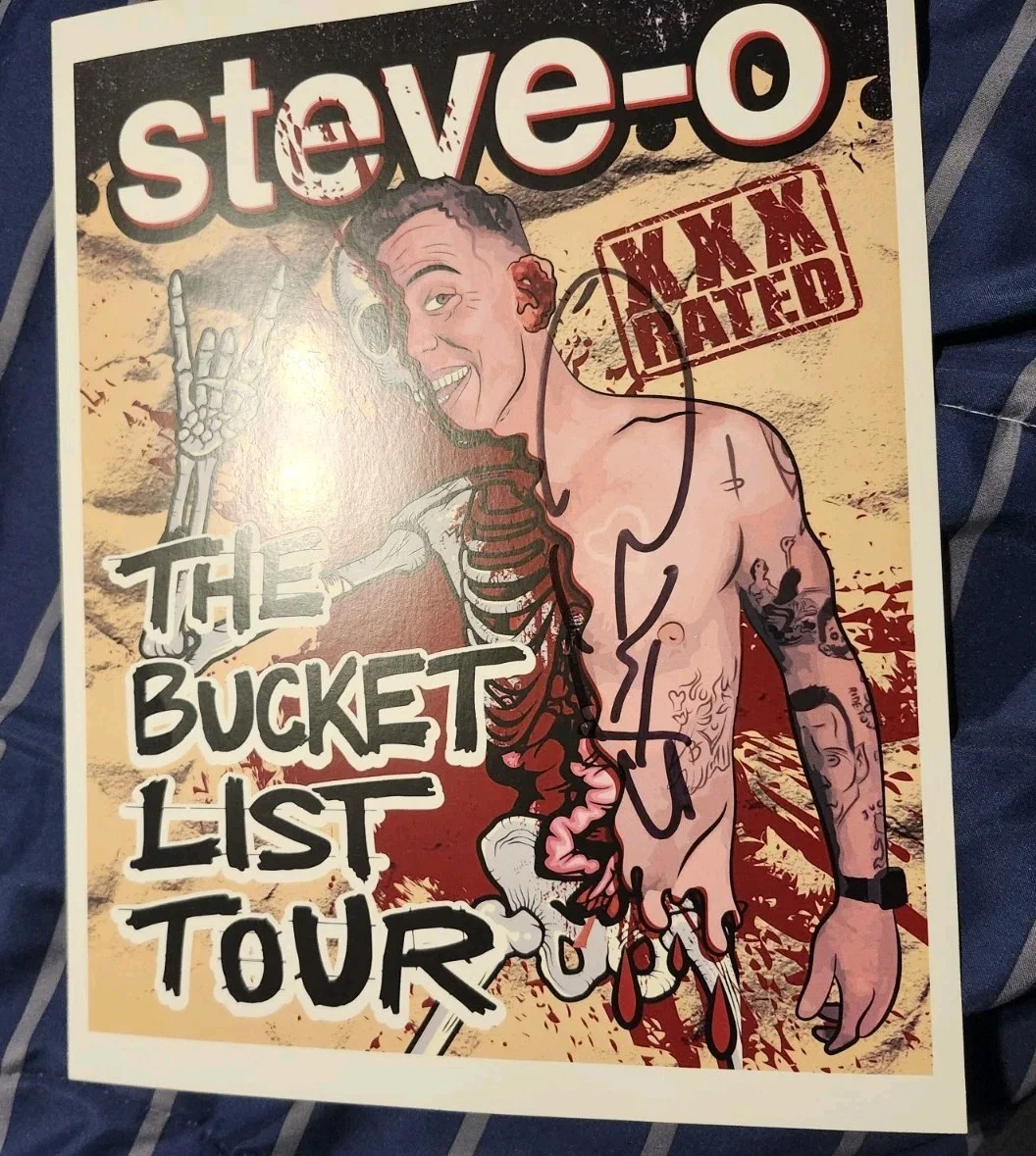 steve-o — Steve-O Jackass MrBeast Signed Autograph Photo Coa 8x10 Bucklist Tour Wild Boyz, изображение 4