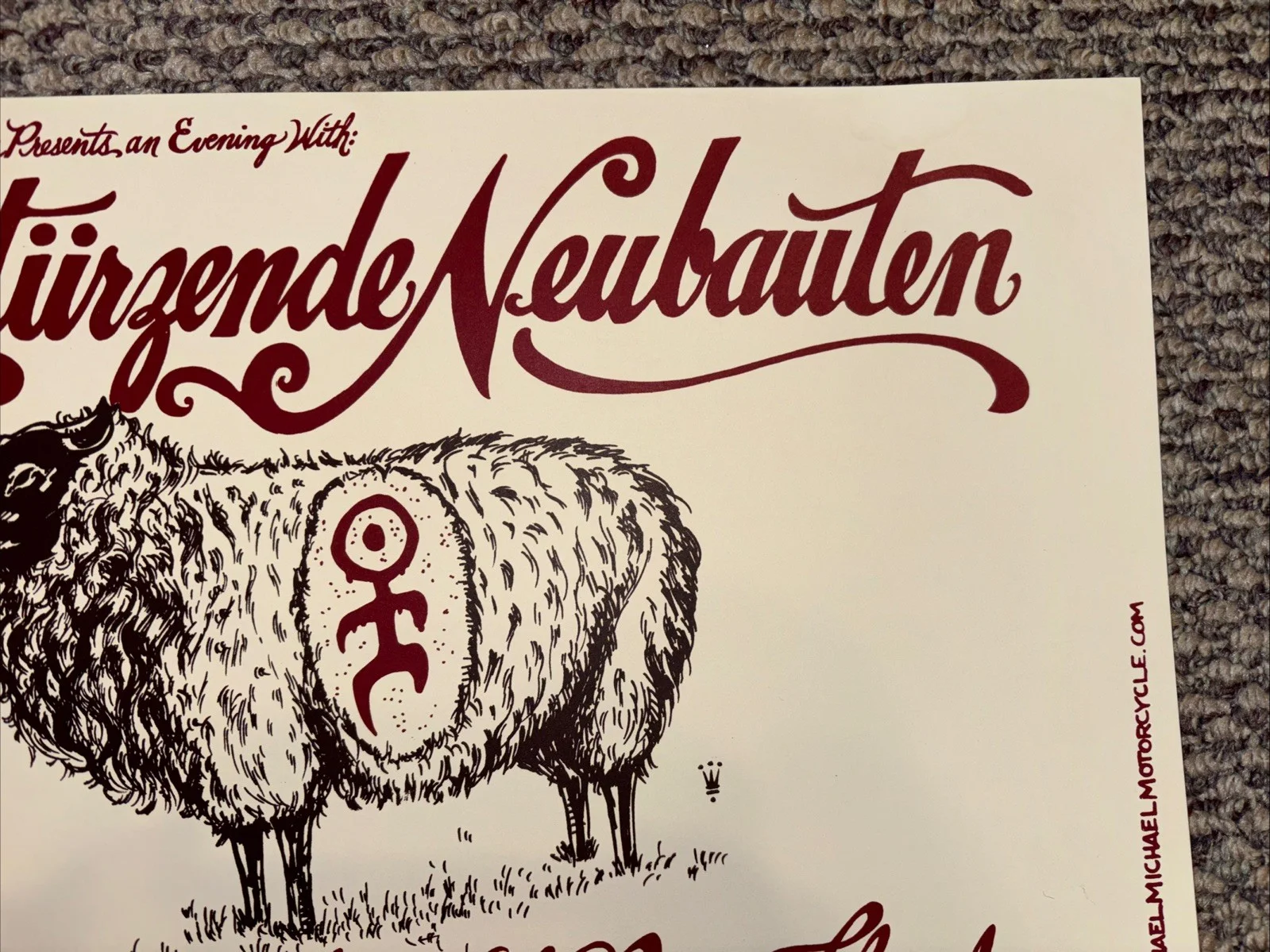 Concert Poster Einsturzende Neubauten Signed #193/253 ~20x13”, изображение 4