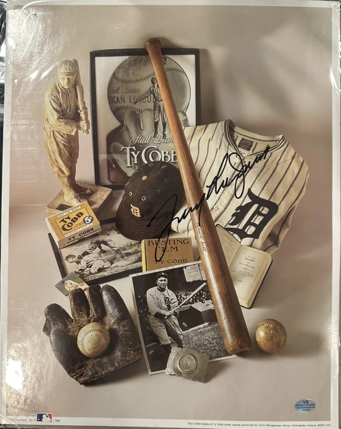 Tommy Lee Jones — Tommy Lee Jones signed autographed 11x14 Ty Cobb Baseball Poster VS COA