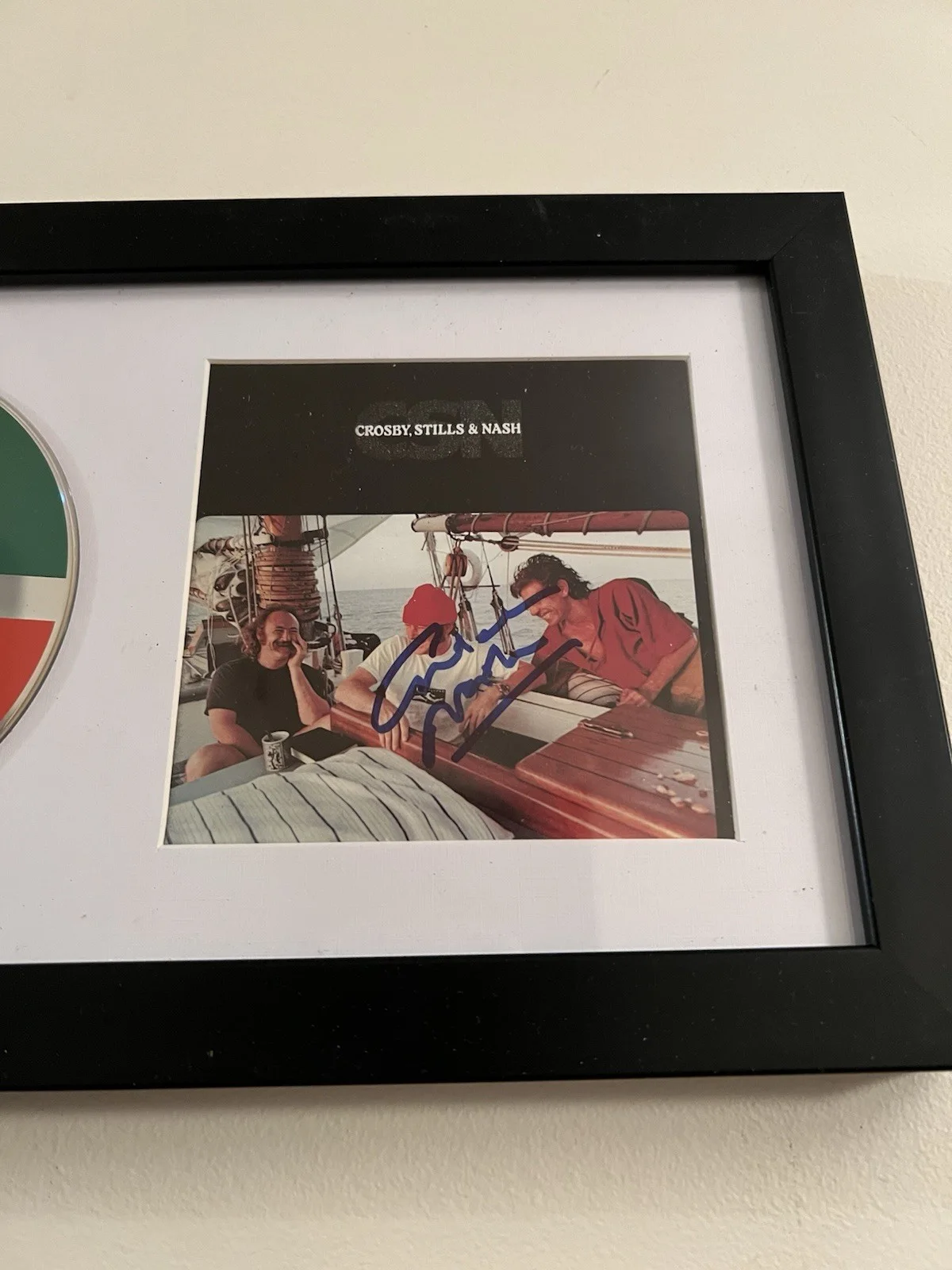 Graham Nash Autographed CD Framed And Matted Crosby Stills Nash CSN CSNY, изображение 2