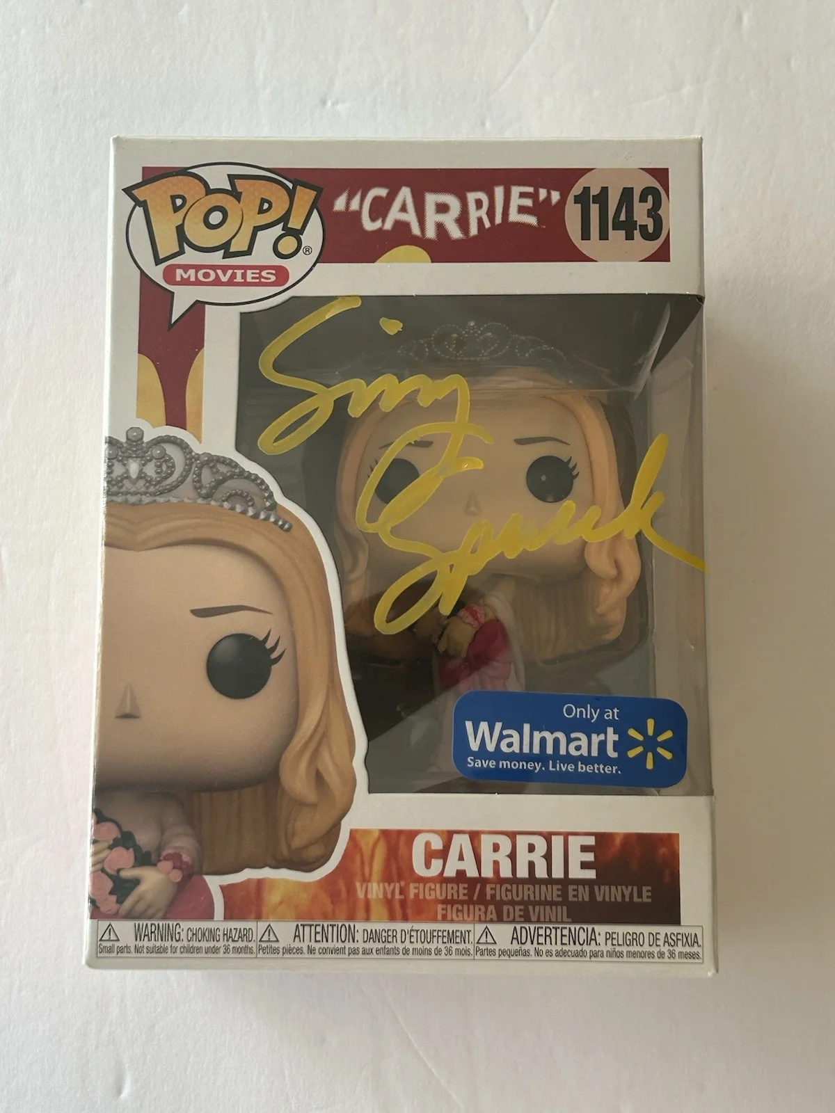 Sissy Spacek — Sissy Spacek Signed Autographed Funko Pop 1143 Carrie Walmart Exclusive COA, изображение 2