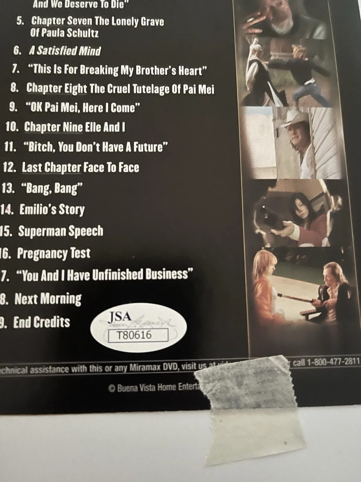 Uma Thurman, Michael Madsen, David Carradine, Vivica A. Fox — Kill Bill Cast Signed Display Uma Thurman, Madsen, David Carradine, V. Fox, image 2
