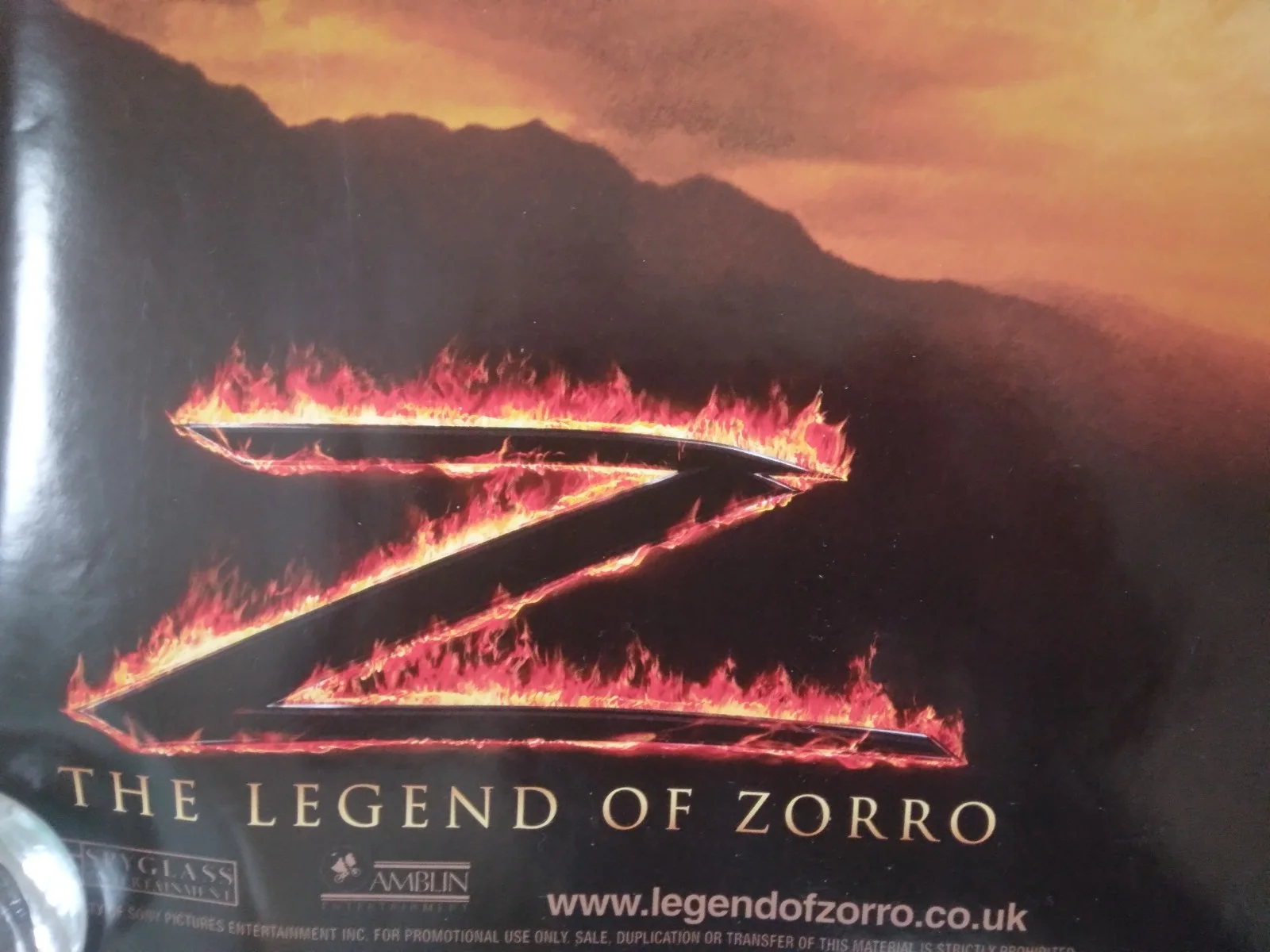 The Legend of Zorro original movie 2005 poster UK quad, изображение 2