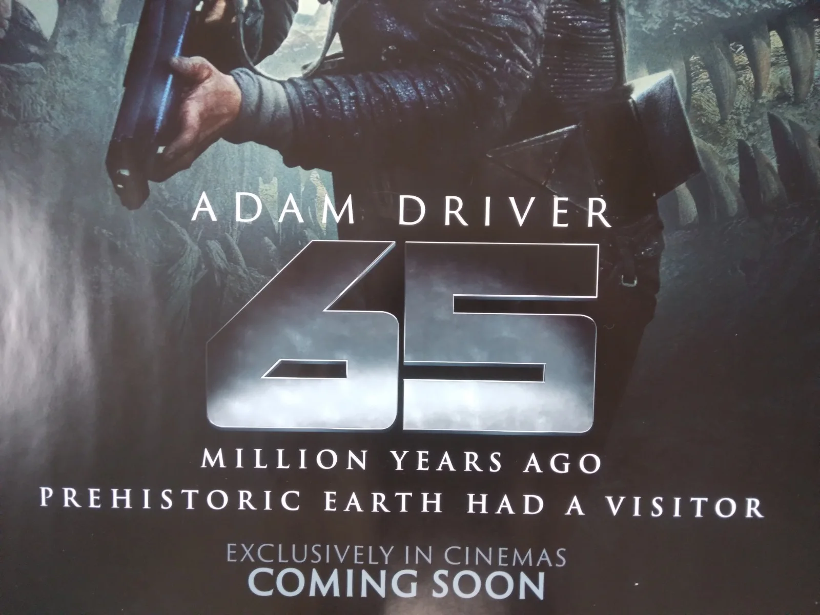 65 original movie 2023 poster UK quad, image 2