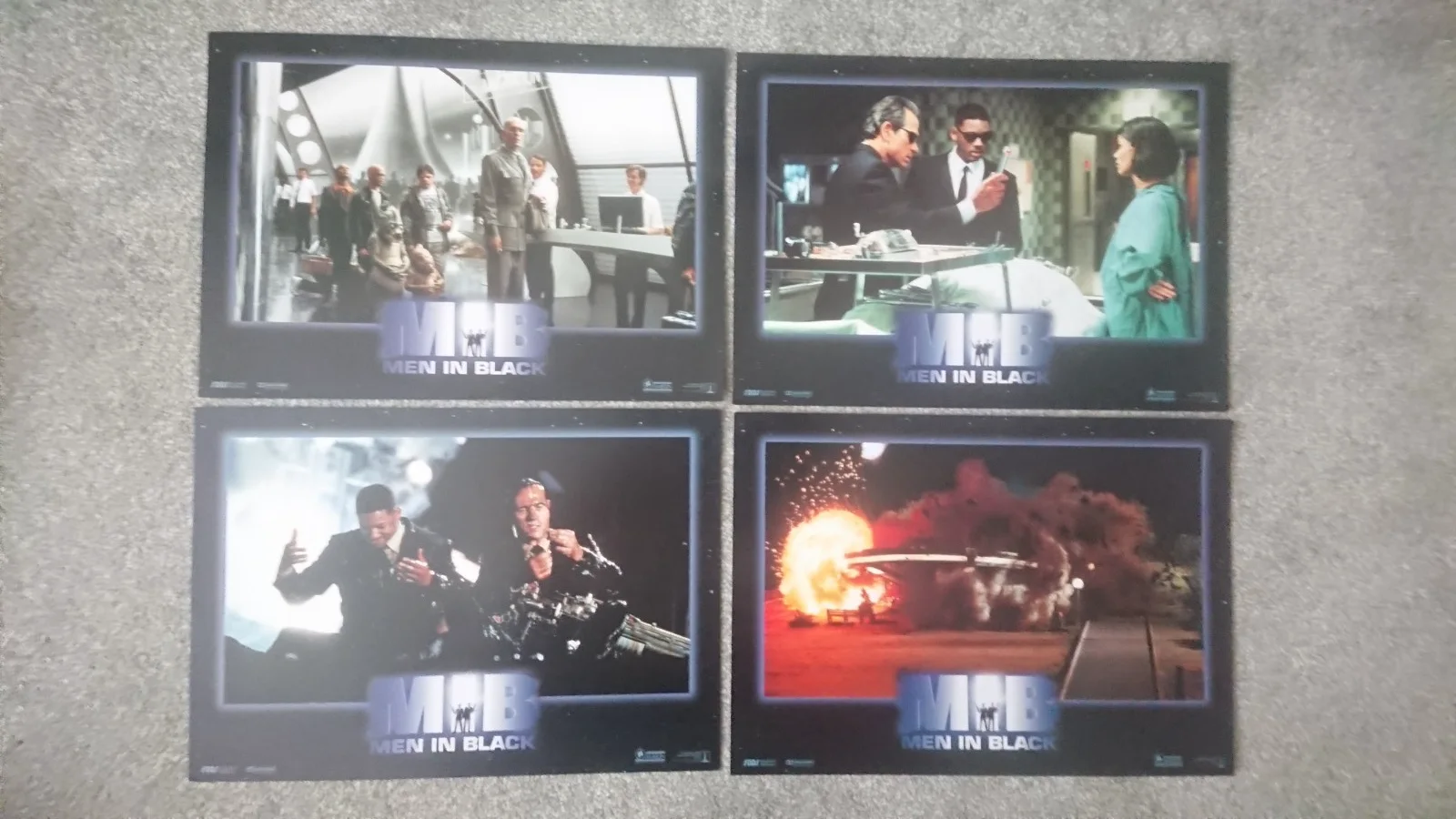 Men In Black 1997 Set of 12 German Lobby Cards Will Smith Tommy Lee Jones, изображение 5