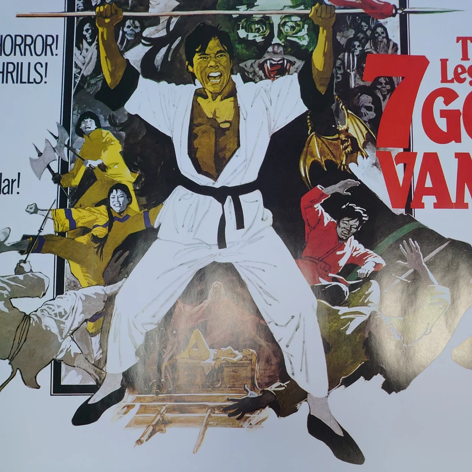The Legend Of The 7 Golden Vampires Quad Poster Rolled New Reproduction, изображение 2