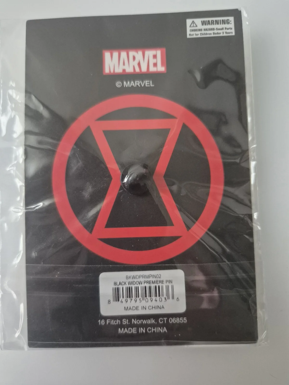 Black Widow Premiere Pin Exclusive 2021 New Unopened Sealed Rare, изображение 3