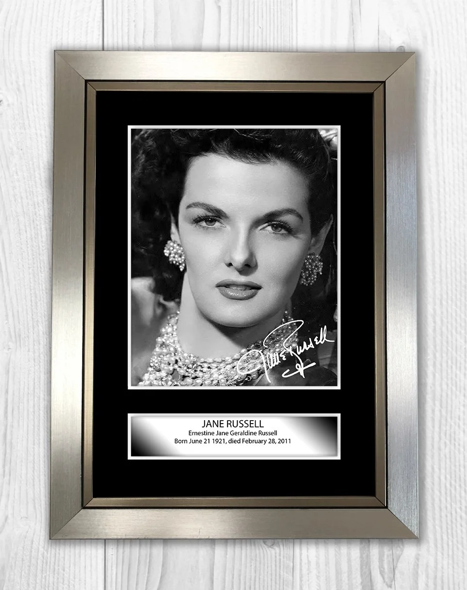 Jane Russell 1 A4 signed mounted photograph picture poster Choice of frame, изображение 2