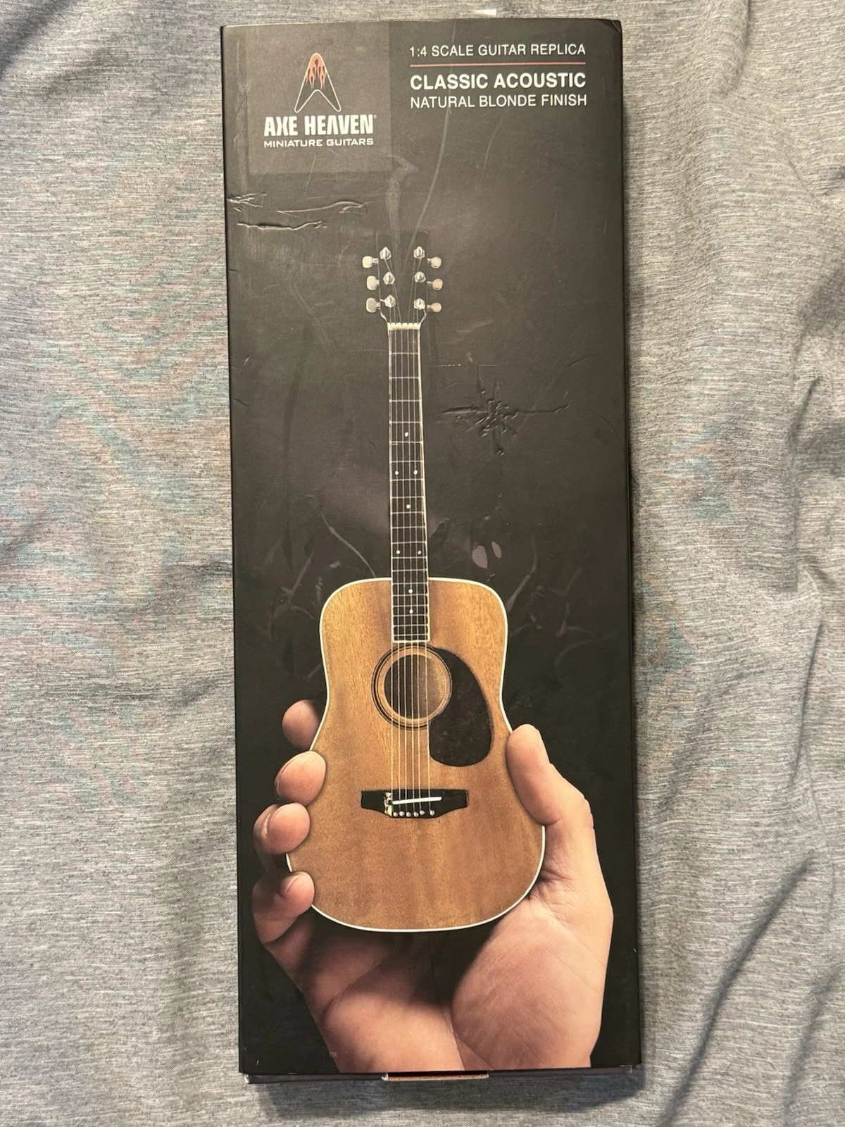Lee Greenwood Signed and Inscribed USA Mini Axe Heaven Guitar JSA COA, image 3