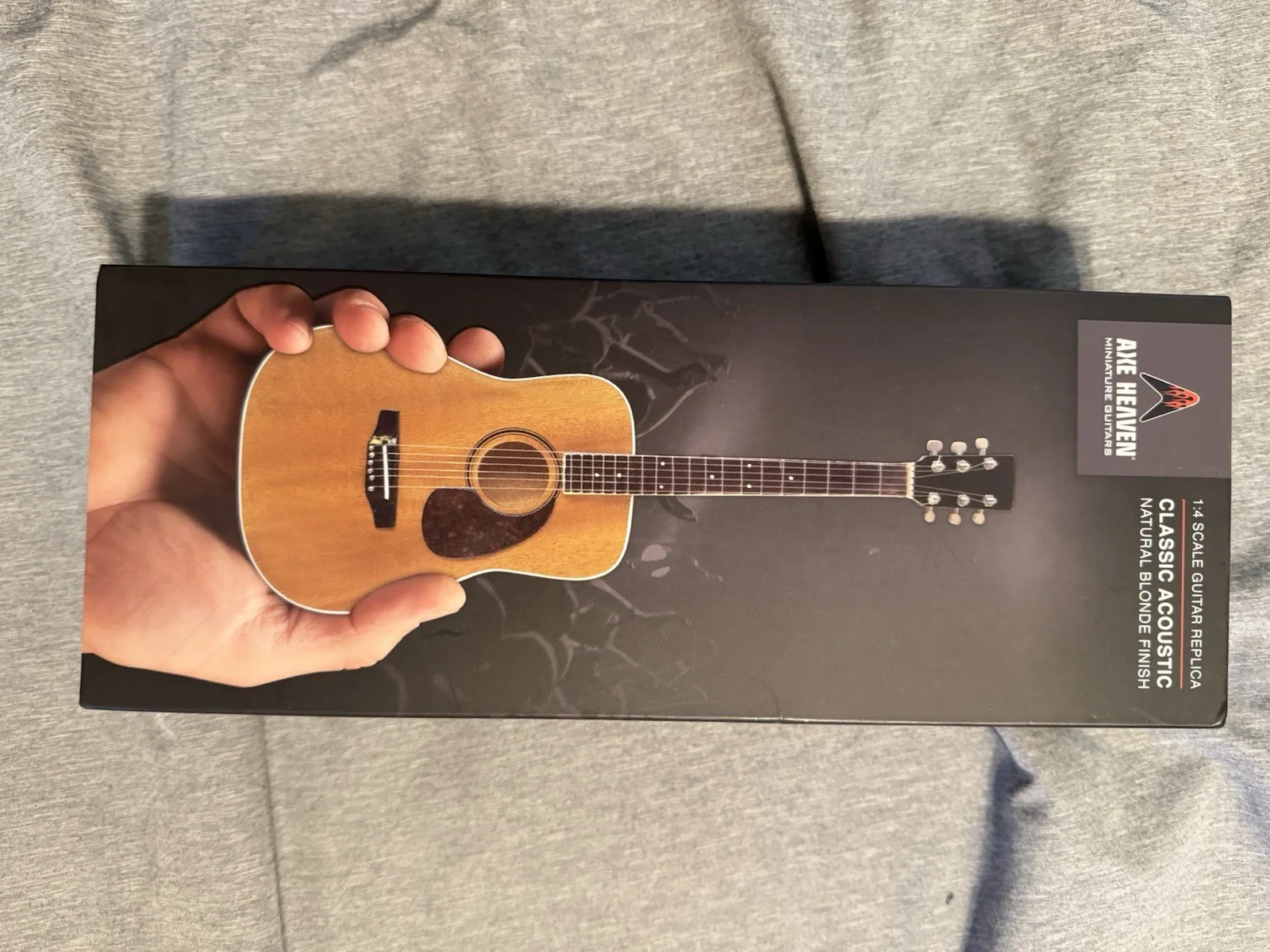 Rascal Flatts Signed and Inscribed RF Axe Heaven Mini Guitar JSA COA, image 3