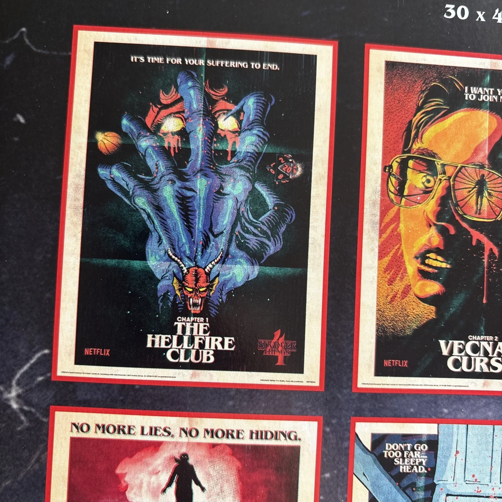 Stranger Things 4 Set of 9 Memorabilia Collector Prints / Official poster art, image 5