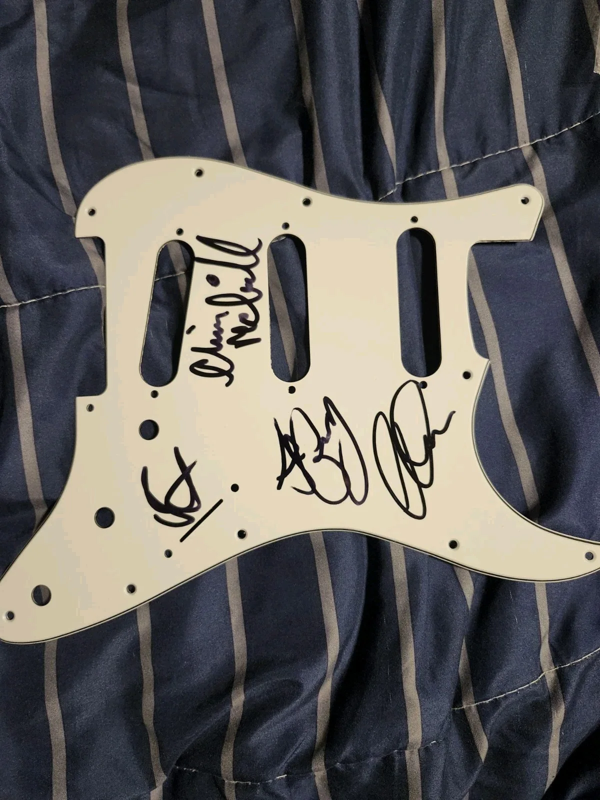 Glass Tiger Signed autograph Guitar Pickguard COA Psa Guranteed Band, изображение 2