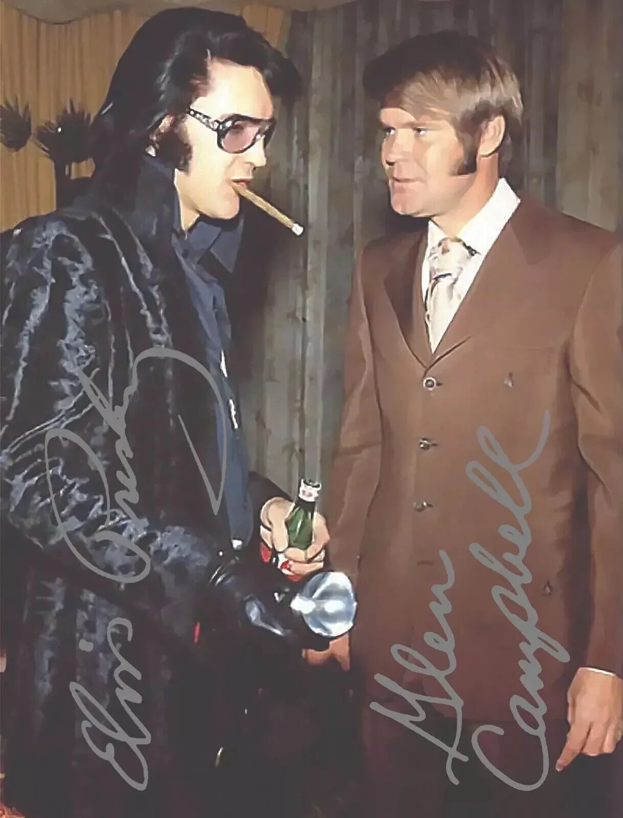 ELVIS PRESLEY GLENN CAMPBELL 8.5X11 SIGNED PHOTO AUTOGRAPH SIGNATURE POSTER, изображение 5