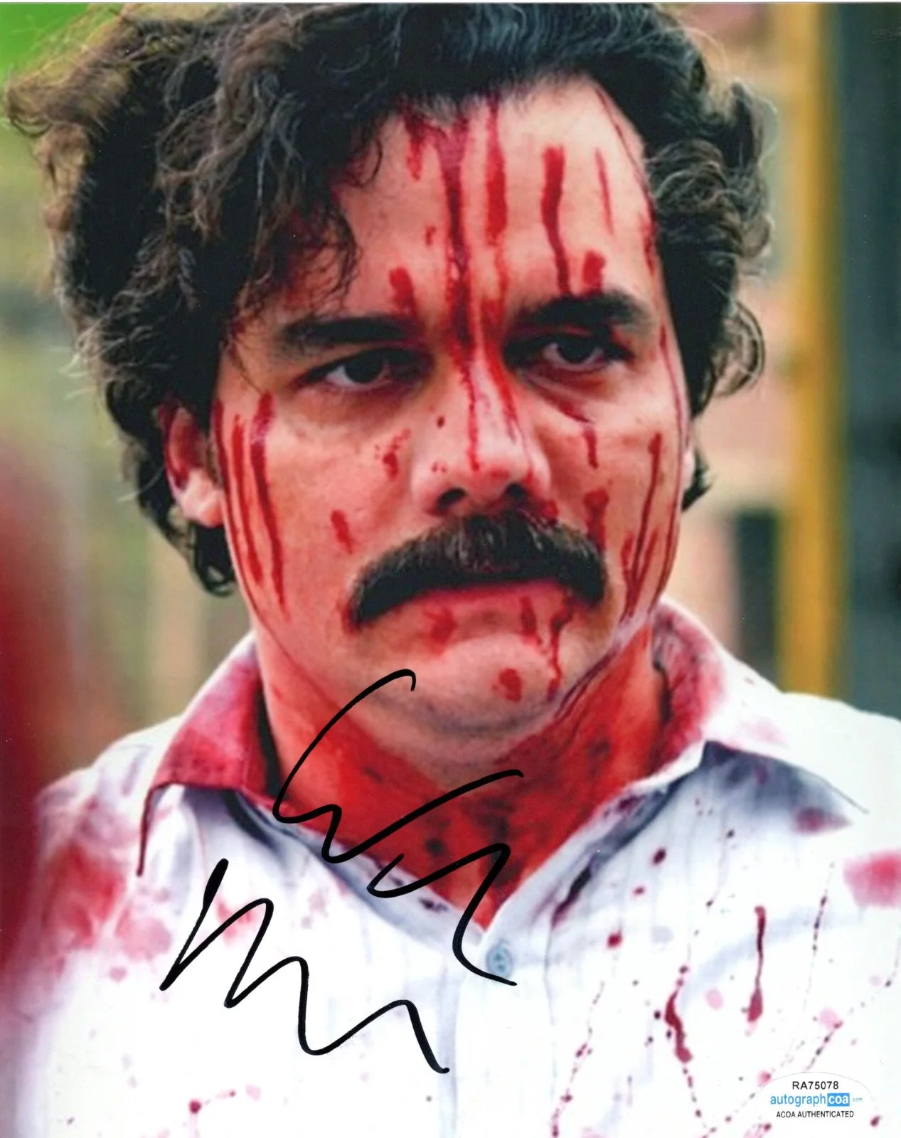 Wagner Moura — Wagner Moura Signed Autographed NARCOS Pablo Excobar 8x10 Photo PROOF ACOA C, изображение 2