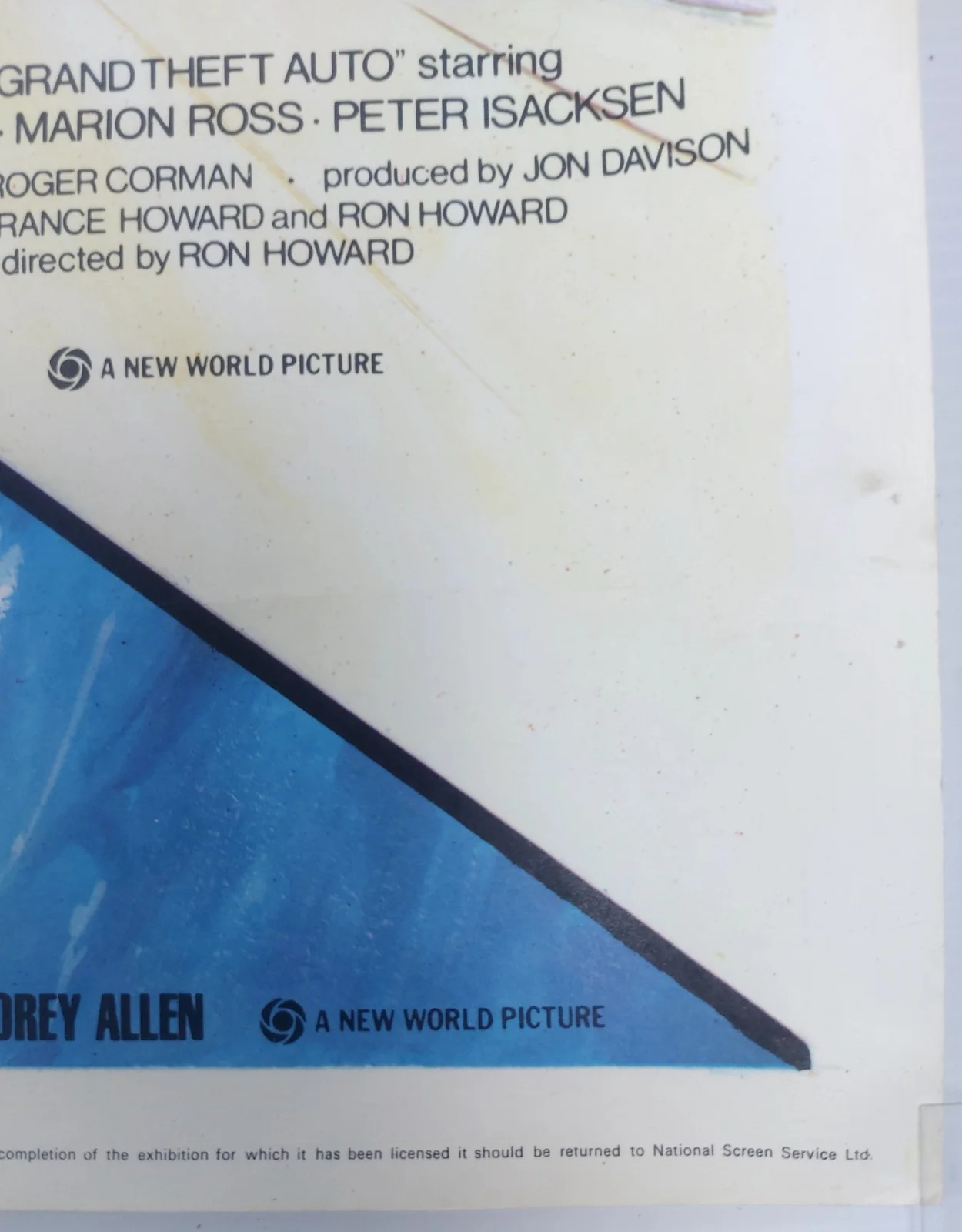 AVALANCHE / GRAND THEFT AUTO ORIGINAL UK QUAD DOUBLE BILL FILM POSTER 1978/77, изображение 5