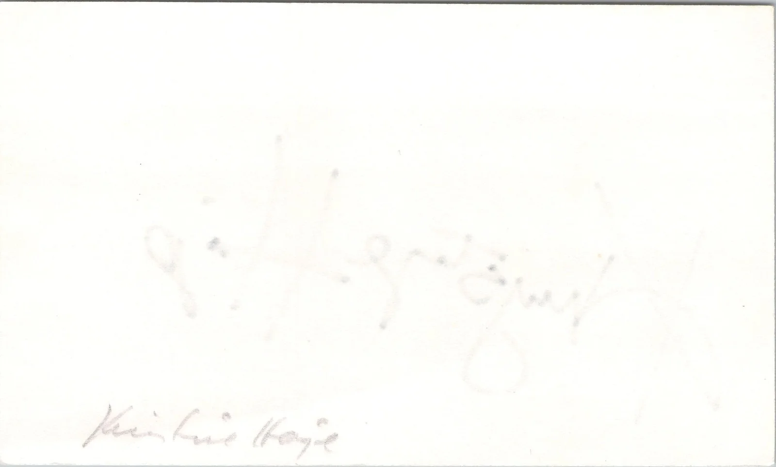 Khrystyne Haje — Khrystyne Haje Signed 3x5 Index Card Autographed, image 2