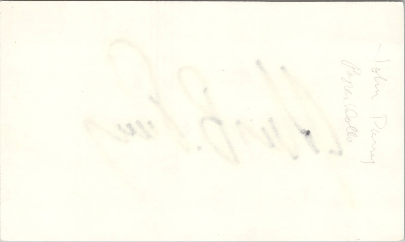 John Bennett Perry — John Bennett Perry Signed 3x5 Index Card Paper Dolls Autographed, image 2