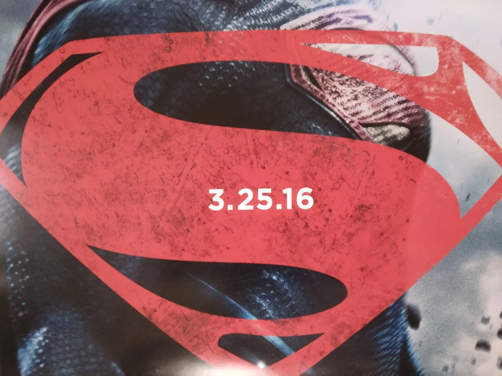 Batman v Superman original movie (Superman) 2016 poster US one sheet, изображение 2