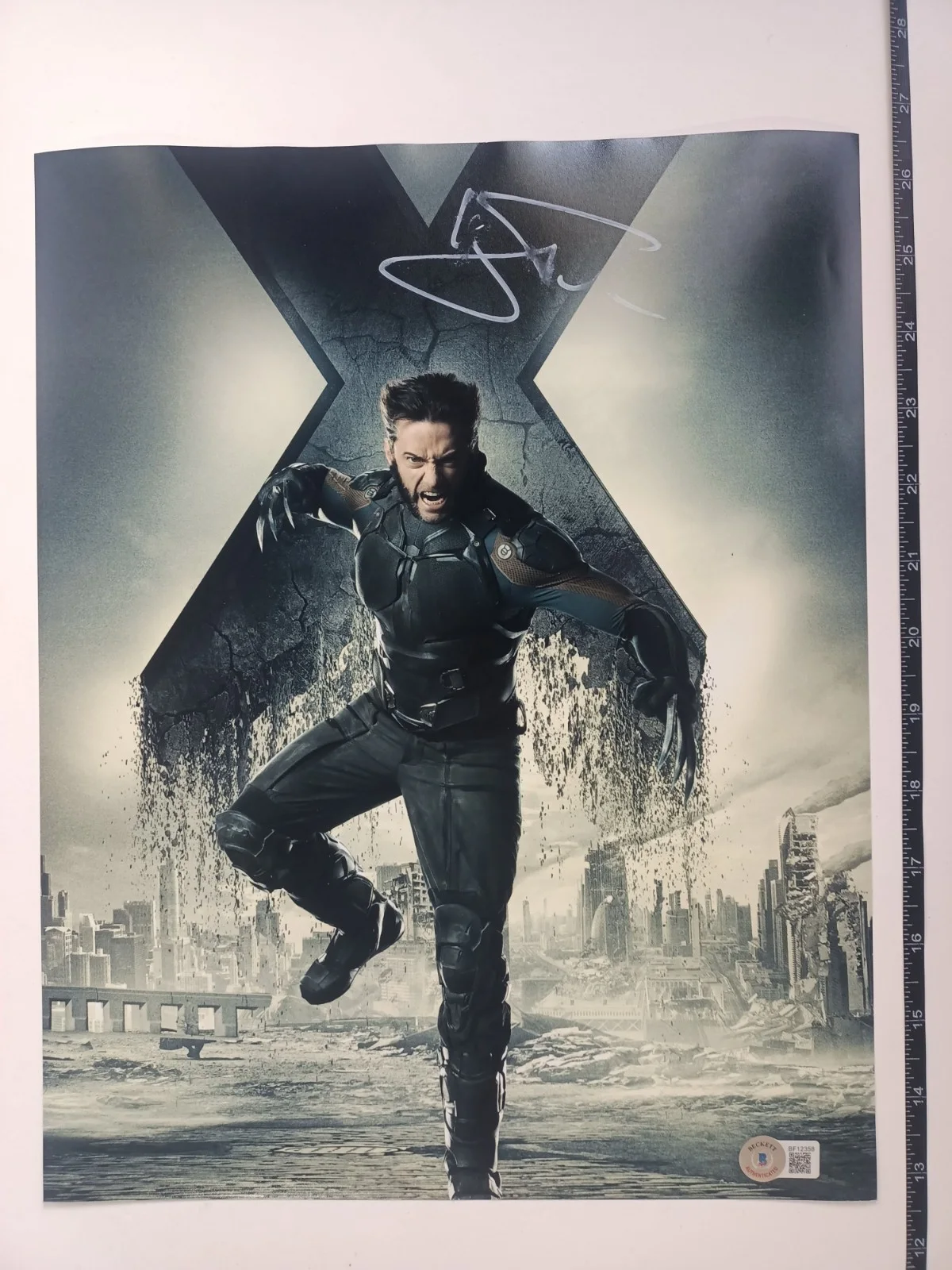Hugh Jackman Signed Wolverine X-Men BIG Photo with COA Certified Auto 11x14, изображение 5