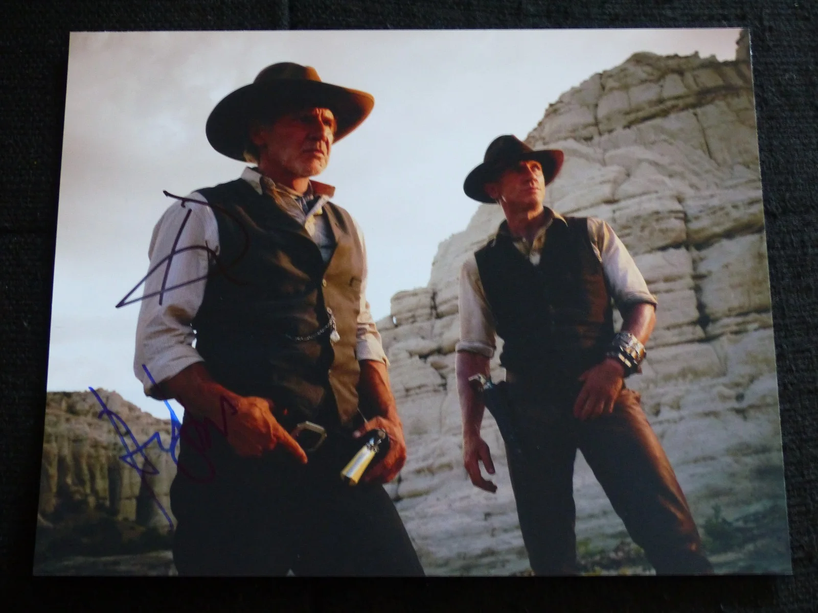 Harrison Ford, Daniel Craig — HARRISON FORD & DANIEL CRAIG signed autograph autographed COWBOYS & ALIENS ACOA, изображение 3