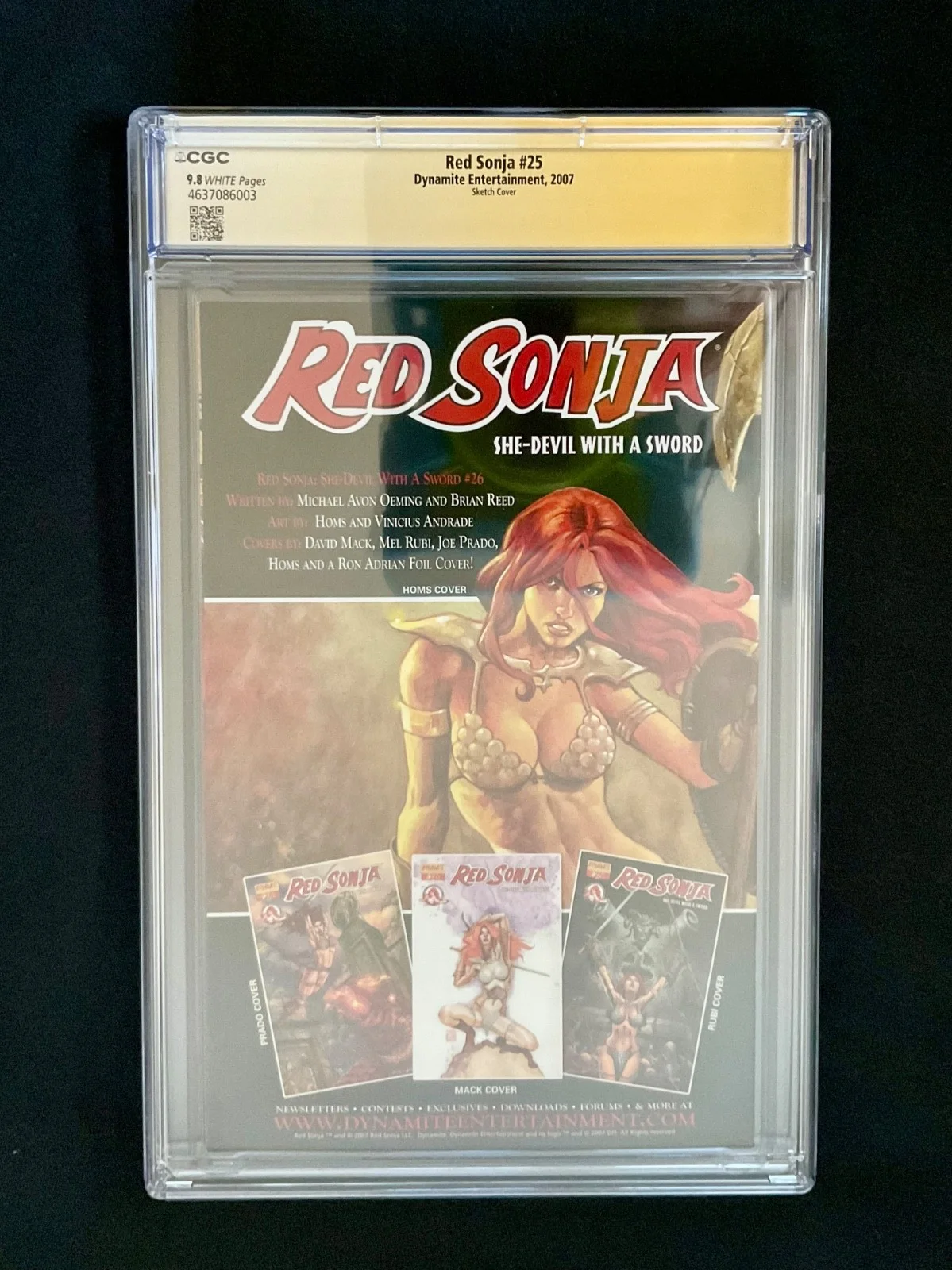 MATILDA LUTZ, ROBERT SHEEHAN, WALLIS DAY — CAST SIGNED Red Sonja MATILDA LUTZ Robert Sheehan WALLIS DAY 9.8 CGC movie 2025, image 4