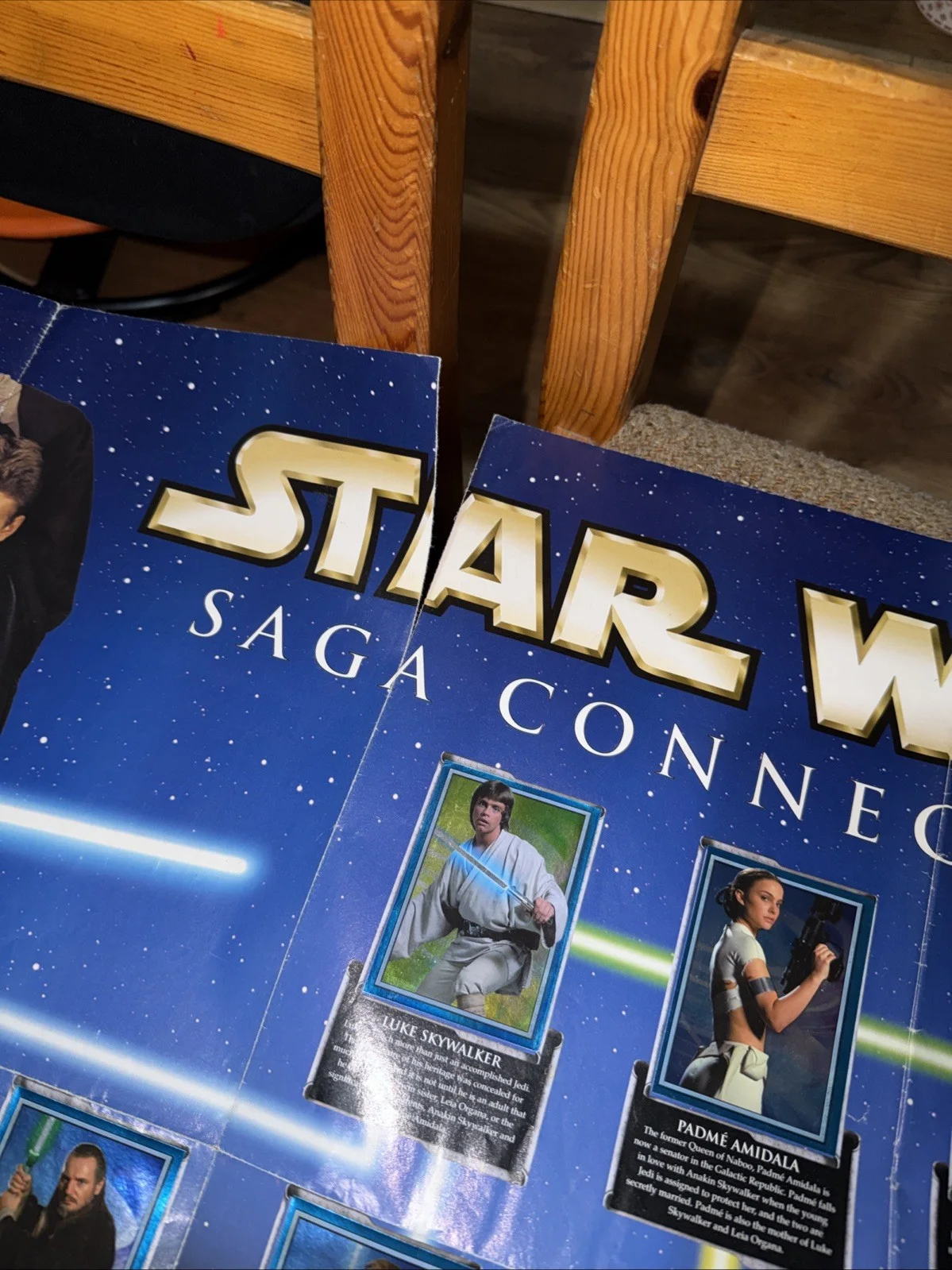 Star Wars Saga Connections Poster 1977 Complete With Stickers, image 2