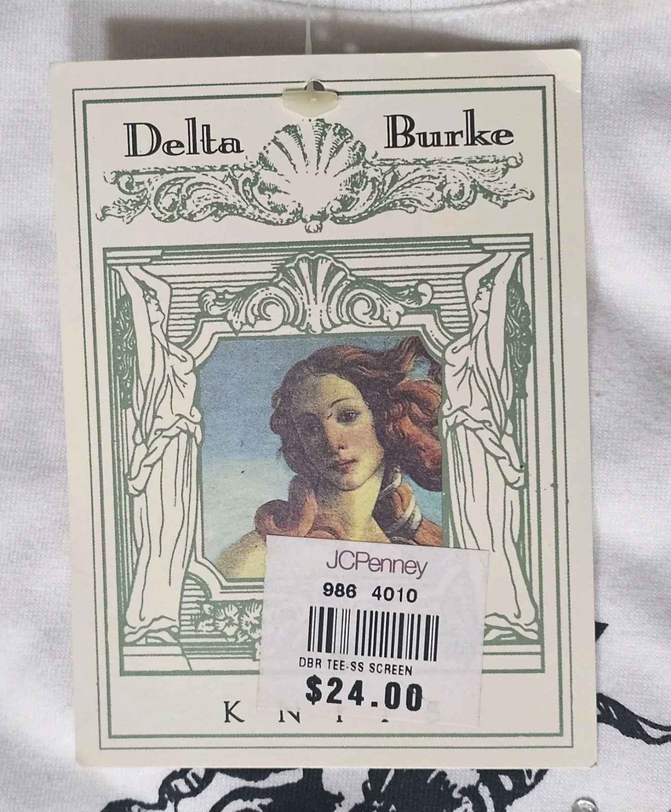 Delta Burke — Very Rare 1990s Delta Burke Signed White T-Shirt Size 1x ~BNWT~ Designing Women, image 5