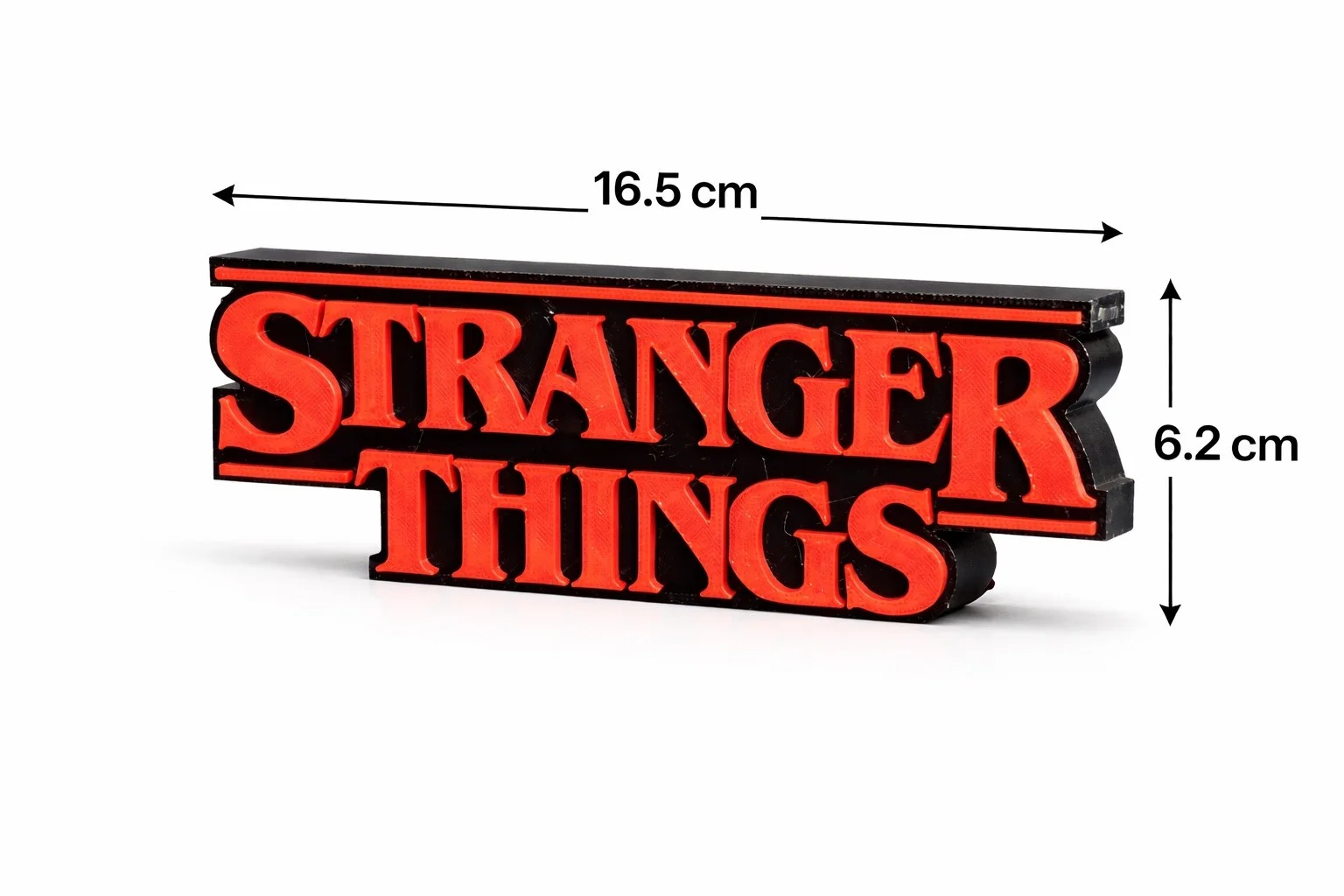 STRANGER THINGS Tabletop Bookshelf Sign 3D Printed Desk Decor Ideal Gift New, image 2
