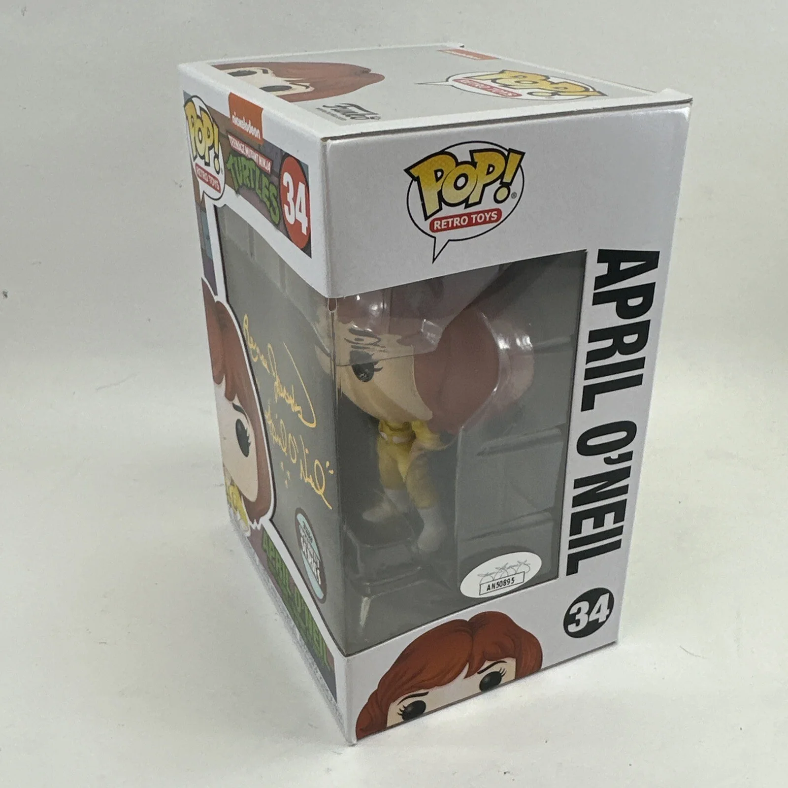 Renee Jacobs — Renee Jacobs signed inscribed Funko Pop Teenage Mutant Ninja Turtles JSA COA, image 5