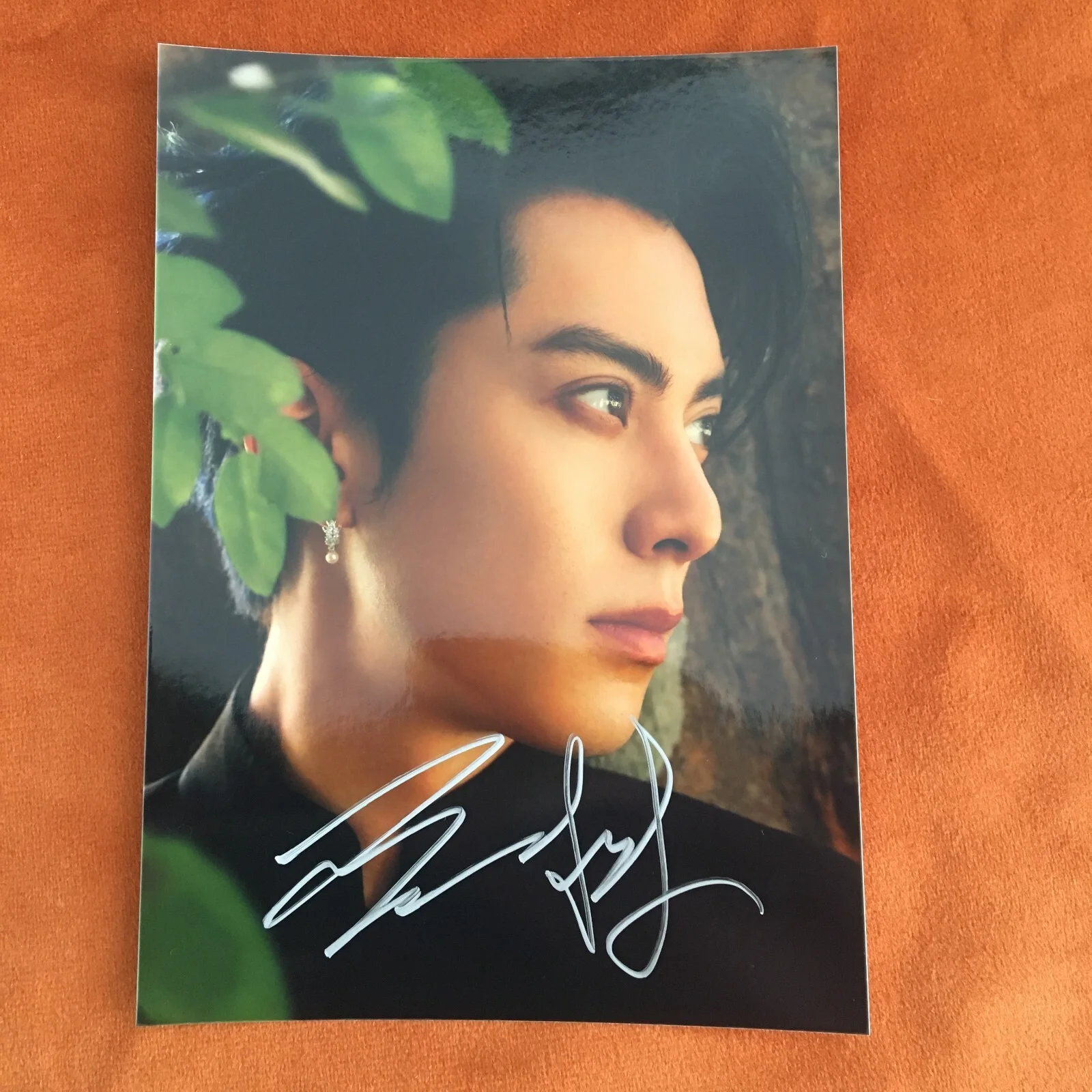 WANG HEDI Autographed Signed Photo 5*7 Gifts Collection 王鹤棣 2024B, изображение 3
