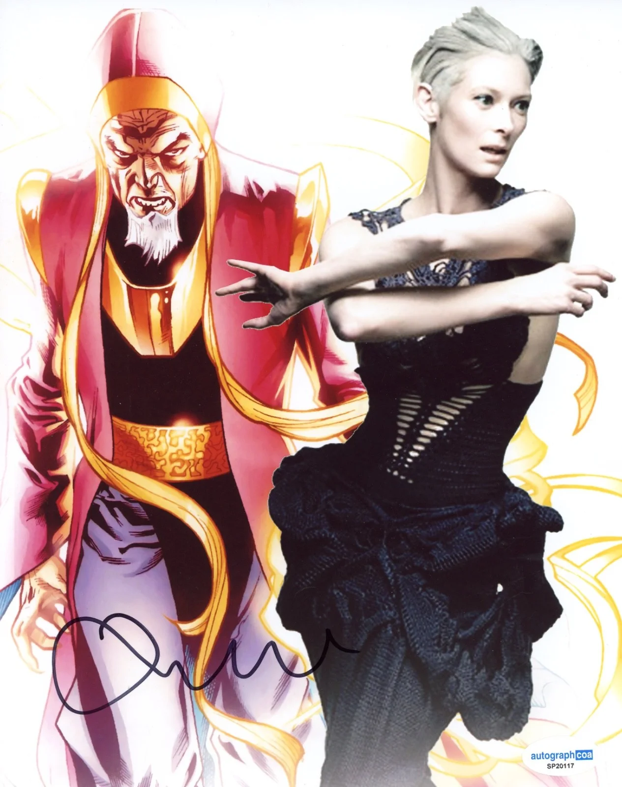 Tilda Swinton — Tilda Swinton Doctor Strange Signed Autograph 8x10 Photo Ancient One Marvel ACOA