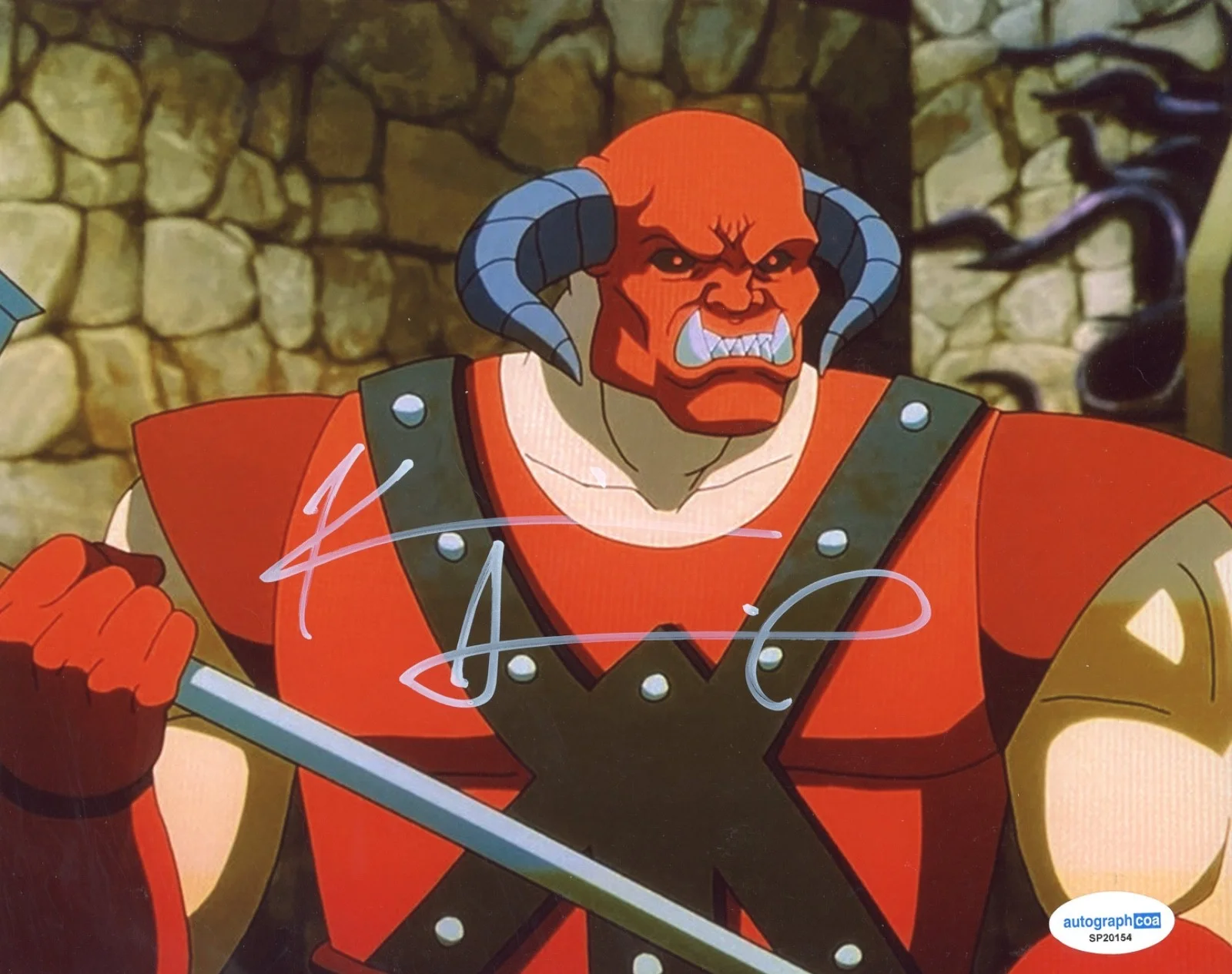 KEVIN SMITH — Kevin Smith Signed Masters of the Universe: Revelation Goatman 8x10 Photo ACOA