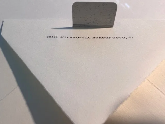GIORGIO ARMANI X SEAN CONNERY 007 JAMES BOND PERSONAL CHRISTMAS GREETINGS CARD, image 3