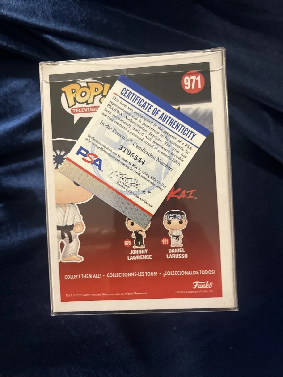 Ralph Macchio — Ralph Macchio Signed Funko Pop Daniel Larusso Cobra Kai Karate Kid w/ COA PSA, image 3