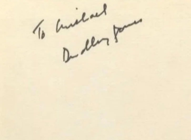 DUDLEY JONES (+) 007 JAMES BOND AUTOGRAPH HAL PORTER CASINO GUY IN OHMSS 1969, image 2