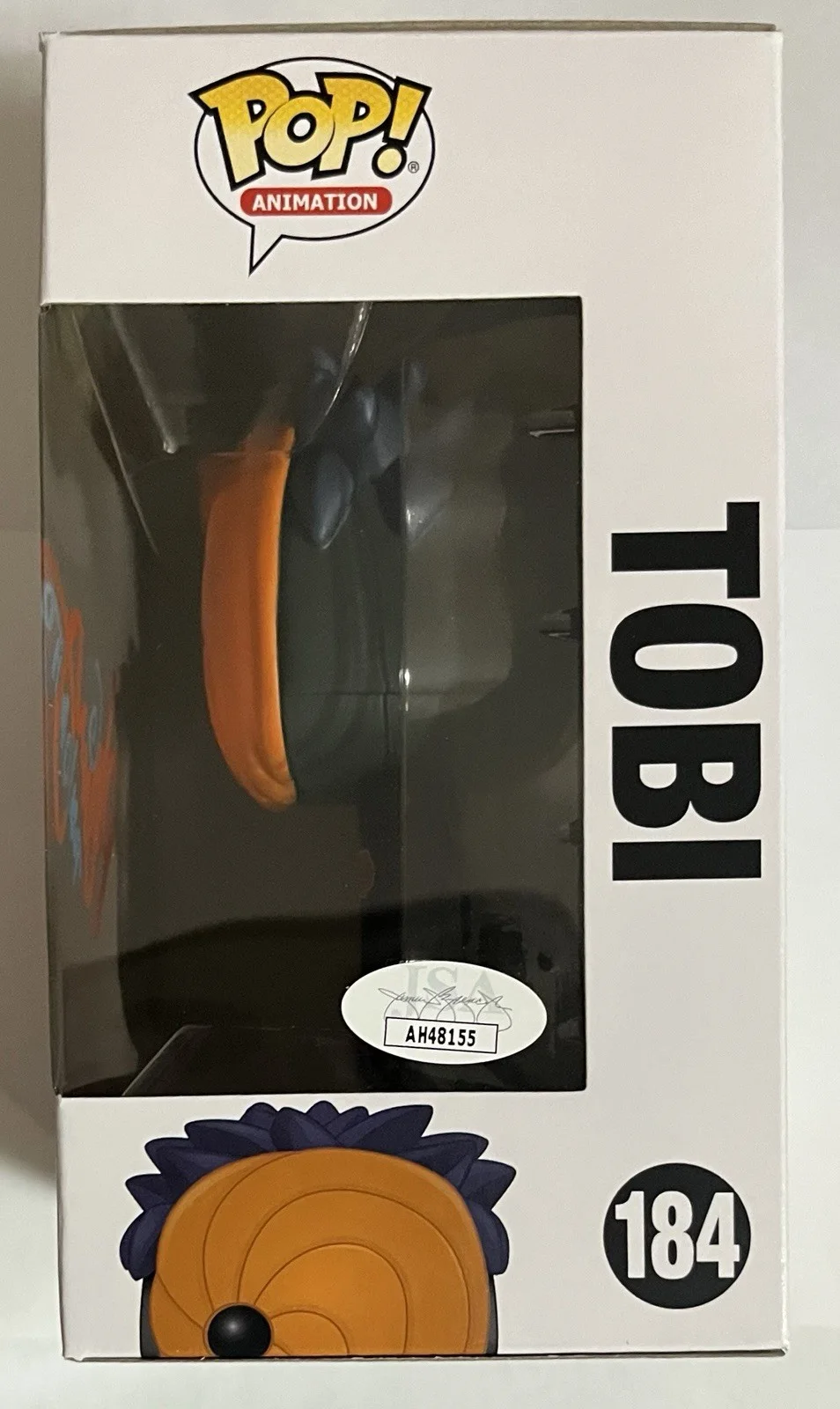 Michael Yurchak — Funko Pop! Anime Naruto Tobi #184 Figure Signed Quoted By Michael Yurchak JSA, image 2