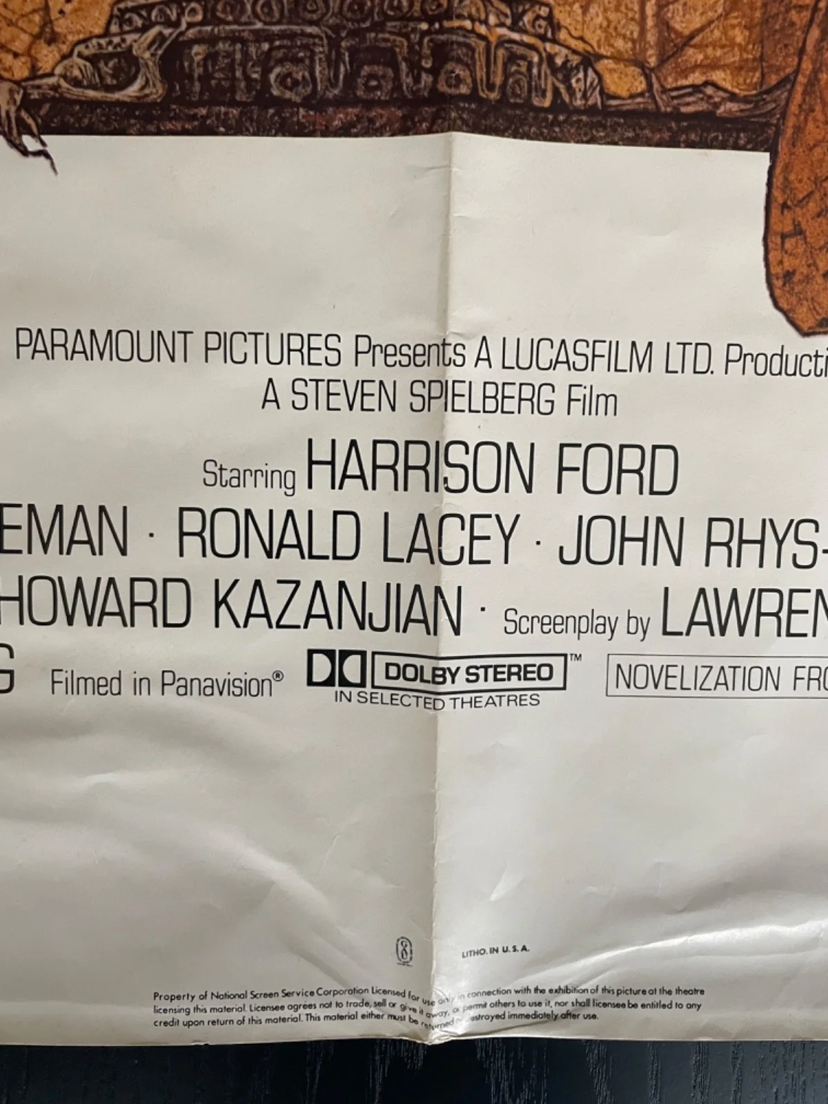 Harrison Ford — Harrison Ford Signed Indiana Jones Raiders Original 27x41 Poster. Coolwaters., image 4