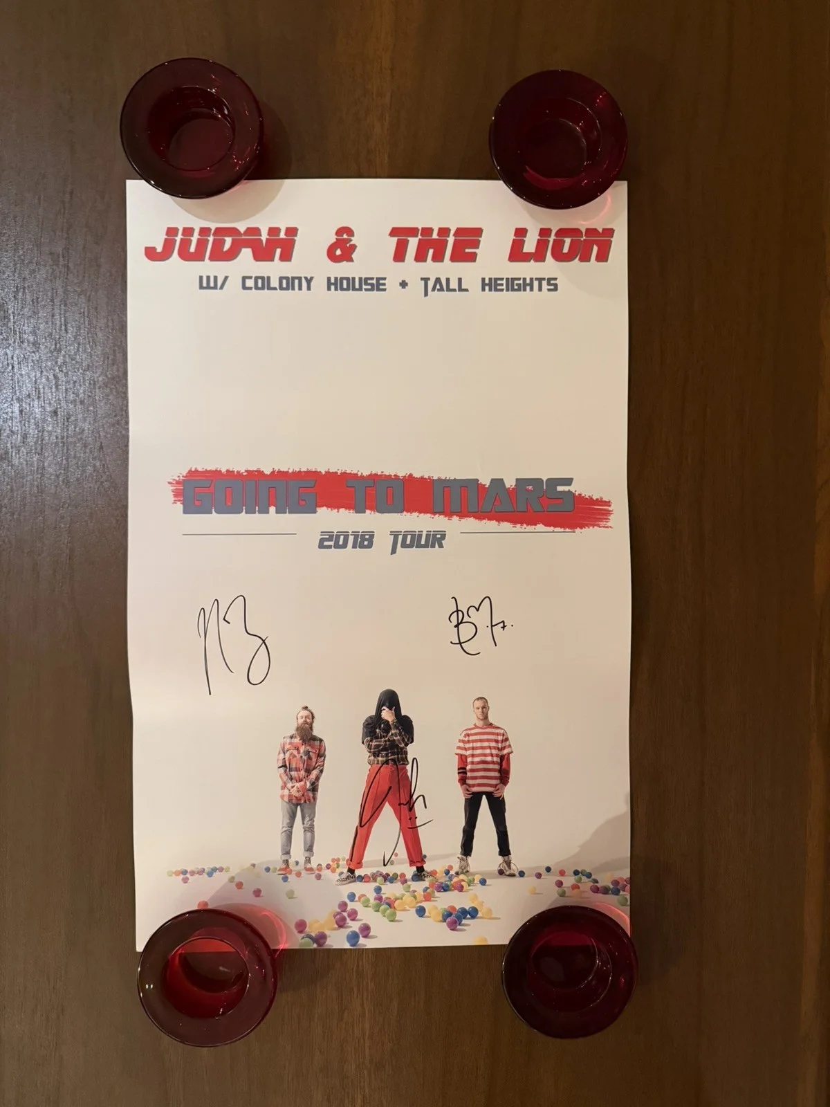 JUDAH AND THE LION 2018 Going to Mars Tour Autographed Signed Poster VIP Package, изображение 2