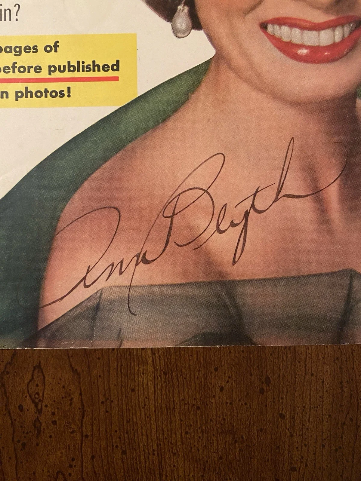 Ann Blyth — Ann Blyth Signed Autographed Vintage Modern Screen Magazine, image 2