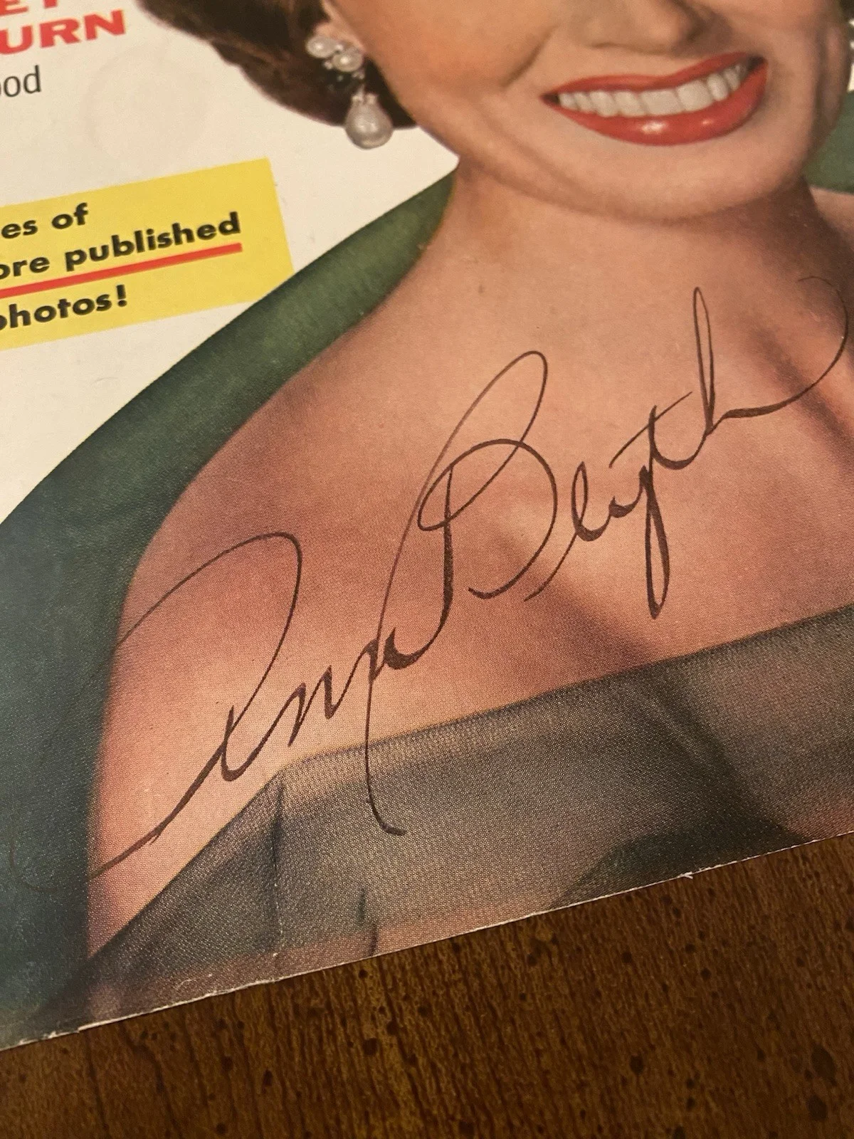 Ann Blyth — Ann Blyth Signed Autographed Vintage Modern Screen Magazine, image 3