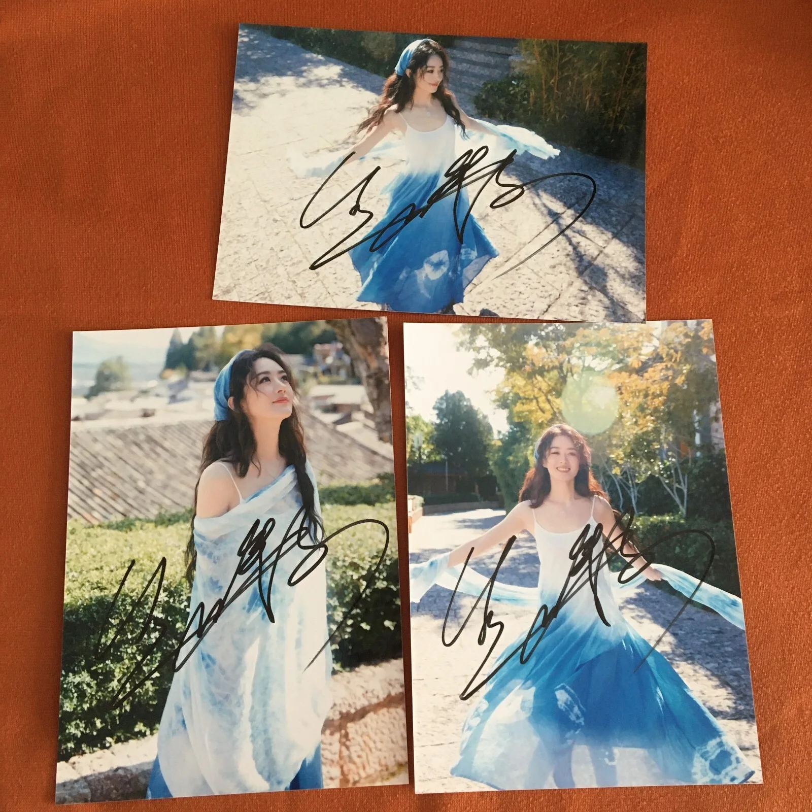 Zhao Liying Autographed Signed Photo Picture Star GIFTS 5*7 赵丽颖 2024, изображение 2