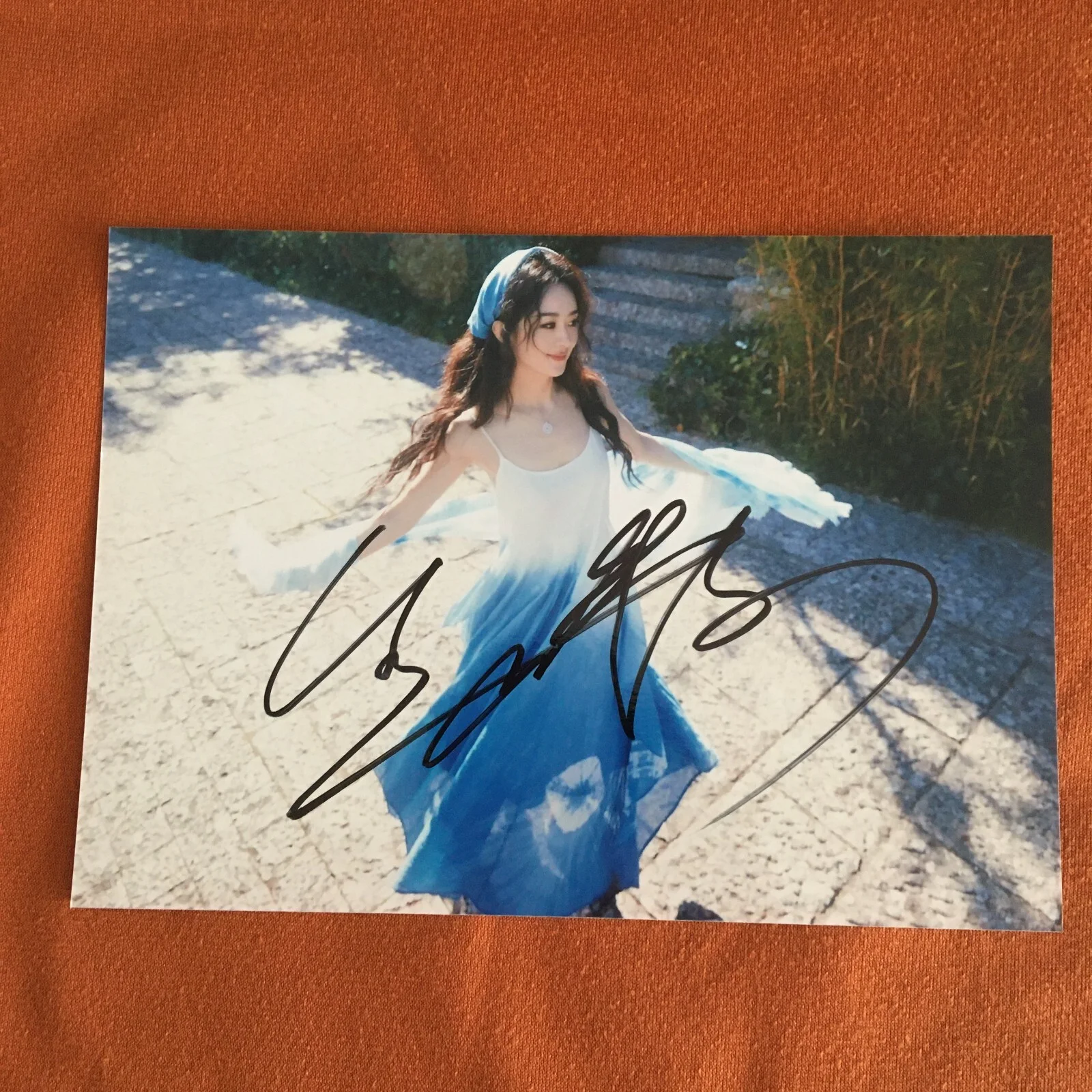 Zhao Liying Autographed Signed Photo Picture Star GIFTS 5*7 赵丽颖 2024, изображение 3