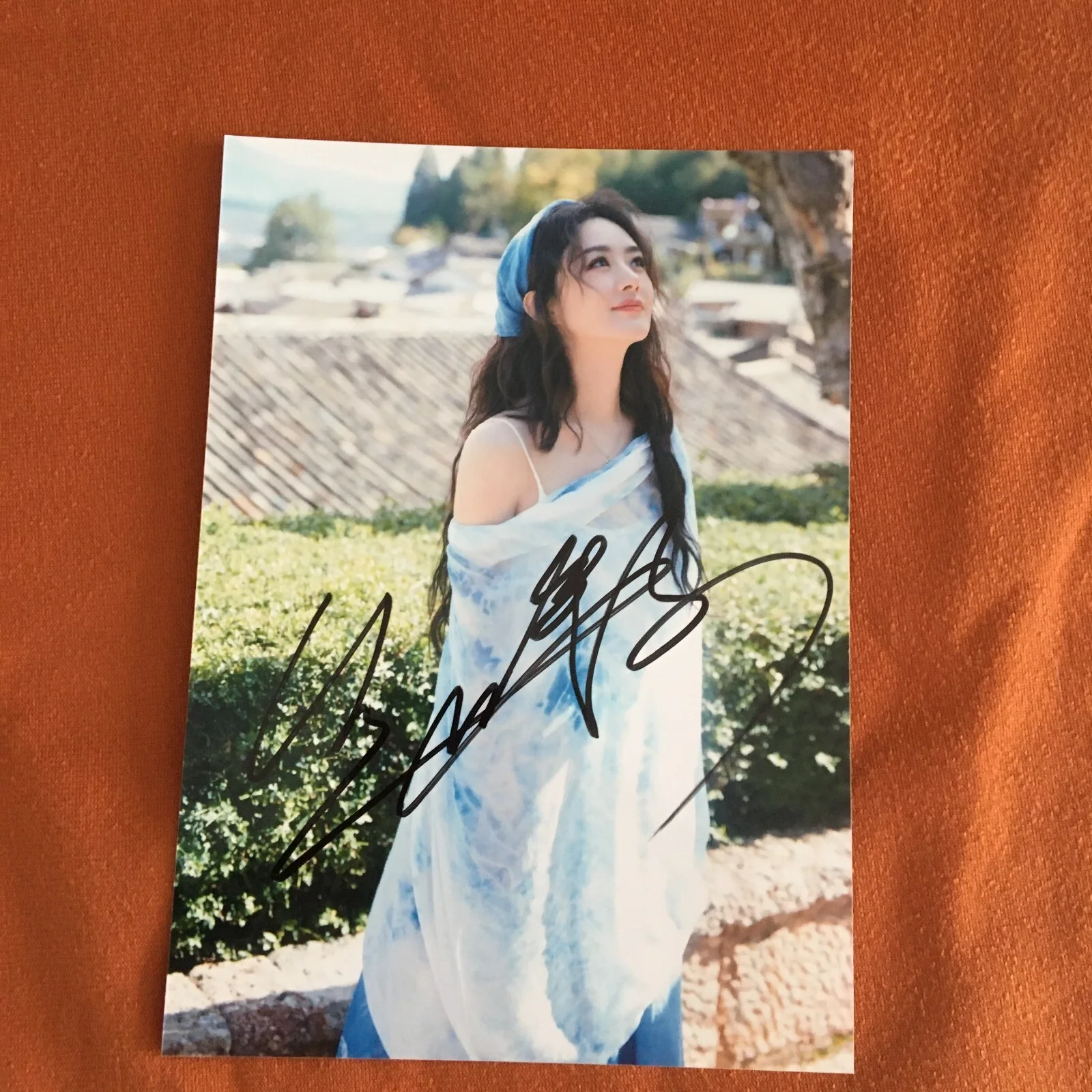 Zhao Liying Autographed Signed Photo Picture Star GIFTS 5*7 赵丽颖 2024, изображение 4