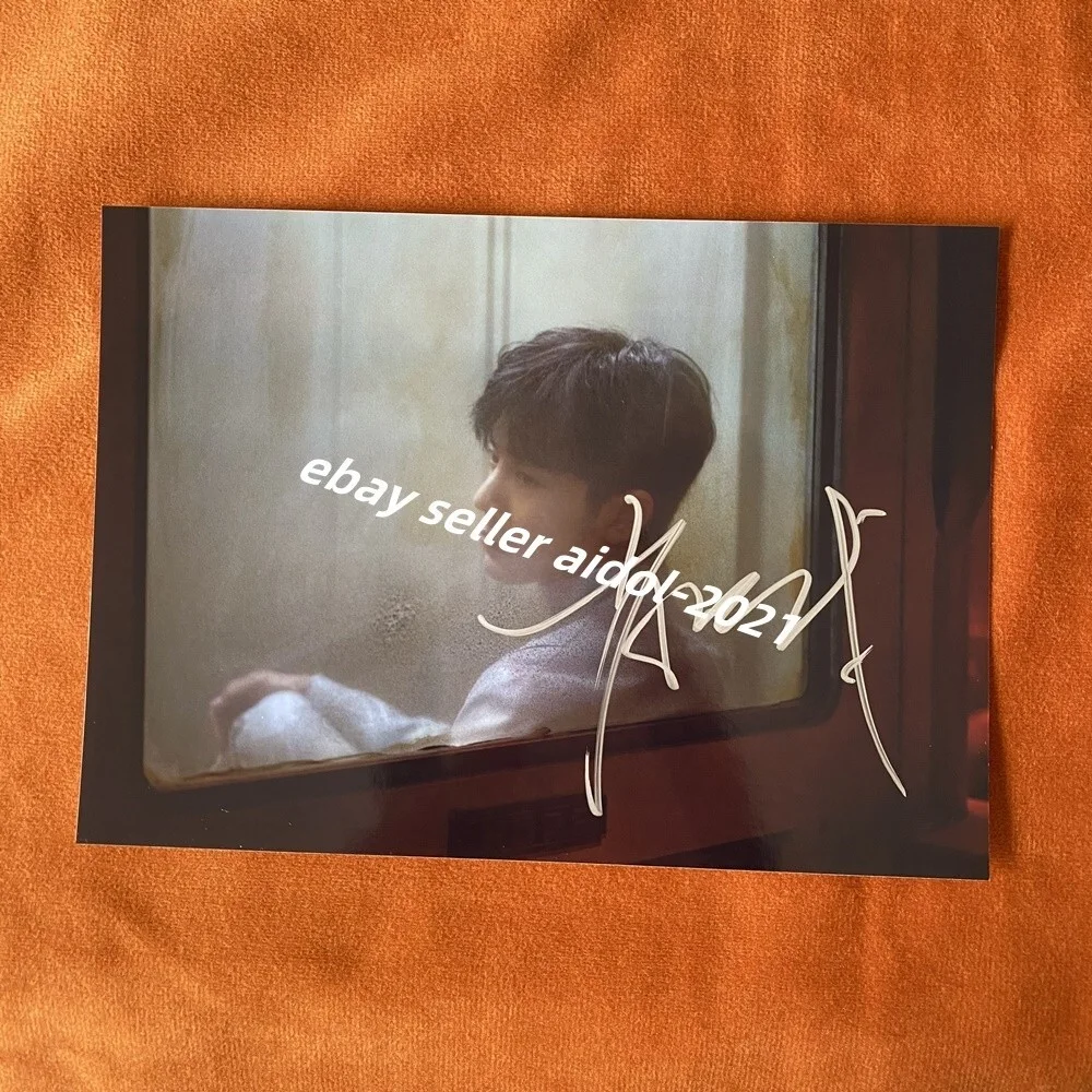 XIAO ZHAN PHOTO PICTURE WE SIGNED AUTOGRAPHED CHINESE STAR COLLECTION 5*7 2025A, изображение 4