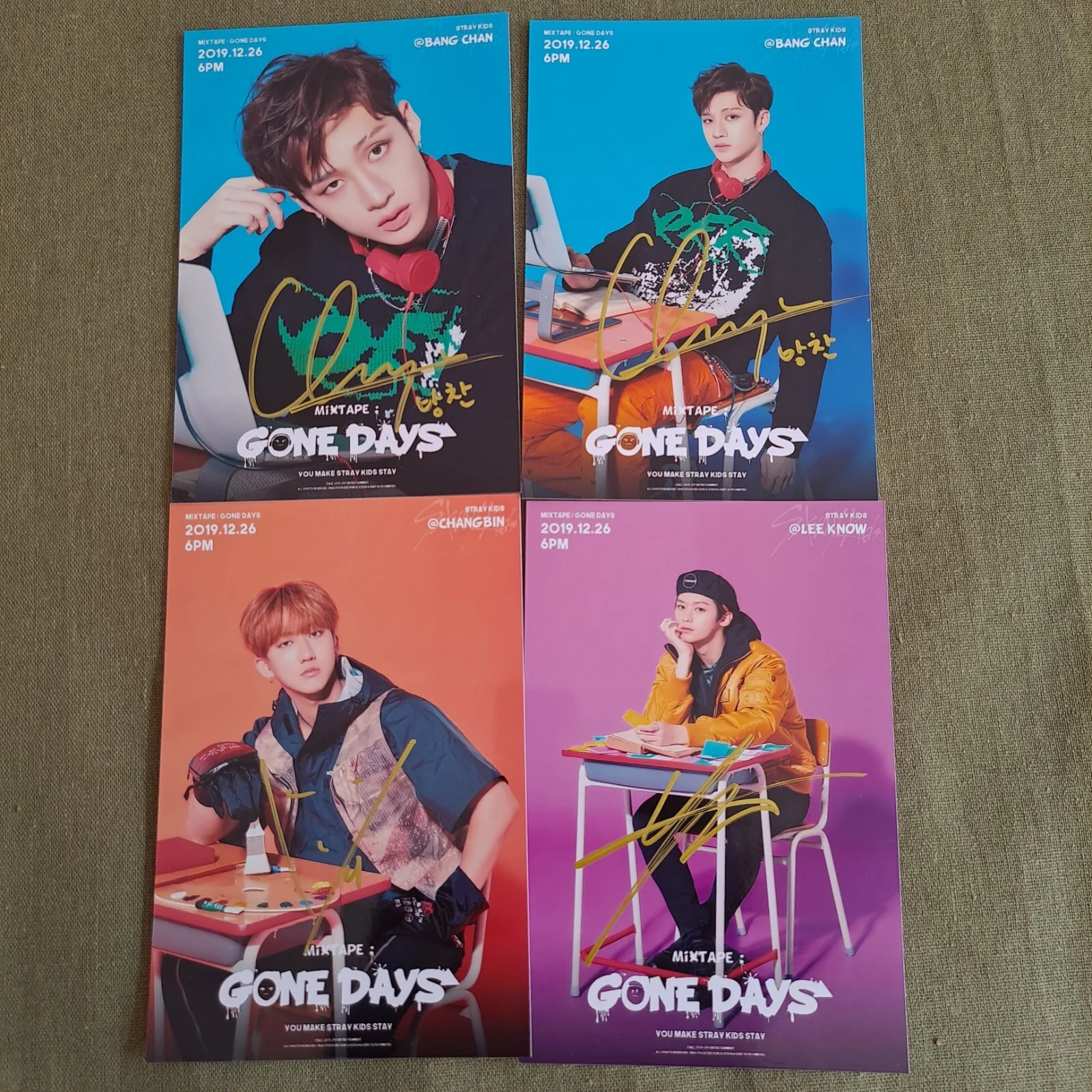 SALE Stray Kids LEE KNOW FELIX HAN Photo Gone Days 4*6 K-POP Collection 2020, изображение 2