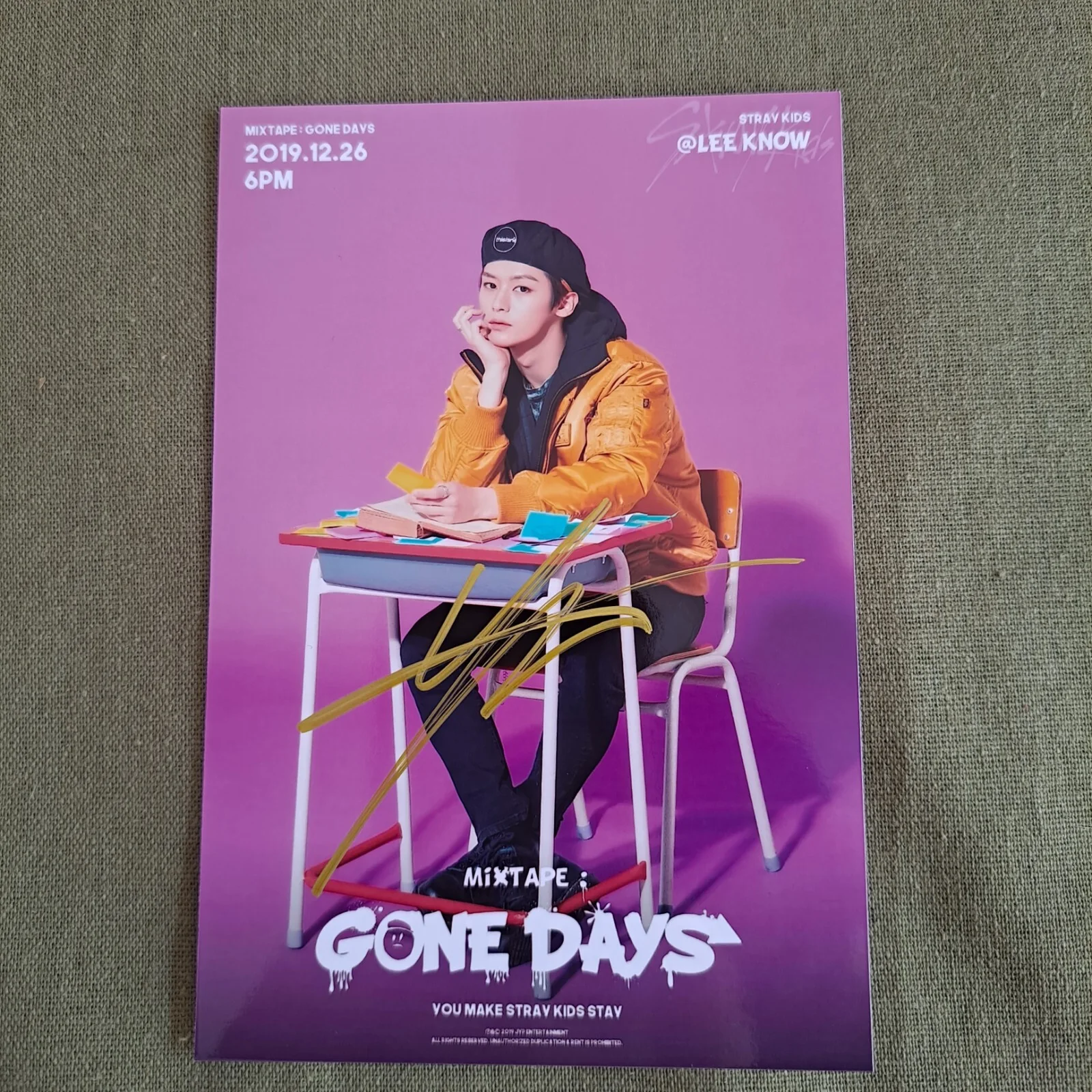 SALE Stray Kids LEE KNOW FELIX HAN Photo Gone Days 4*6 K-POP Collection 2020, изображение 4