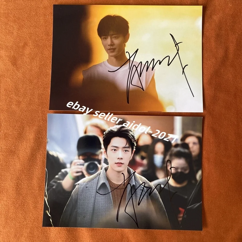XIAO ZHAN PHOTO PICTURE WE SIGNED AUTOGRAPHED CHINESE STAR COLLECTION 5*7 2025E, изображение 2