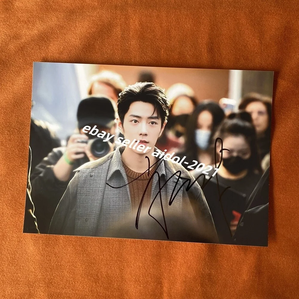 XIAO ZHAN PHOTO PICTURE WE SIGNED AUTOGRAPHED CHINESE STAR COLLECTION 5*7 2025E, изображение 3