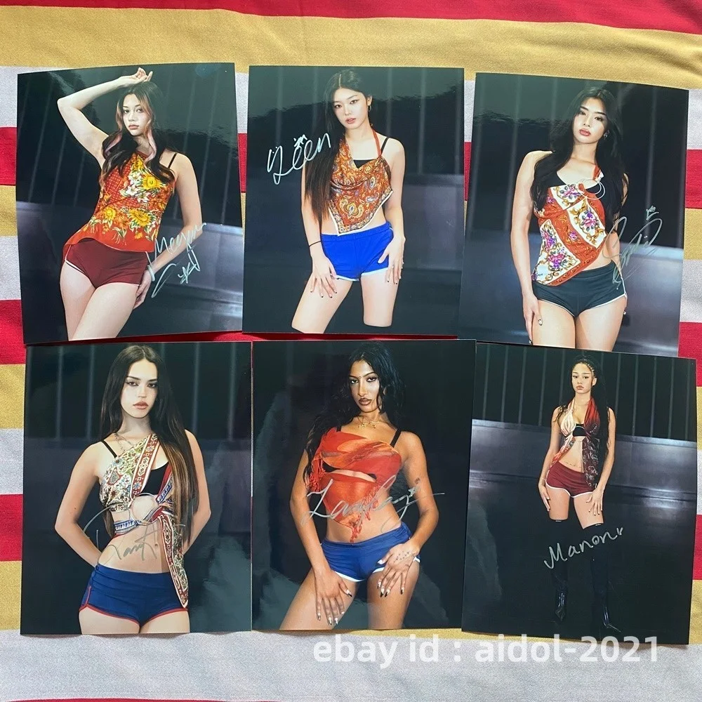 KATSEYE Autographed Signed Photo POP Collection 8*10 Limited 2025, изображение 2