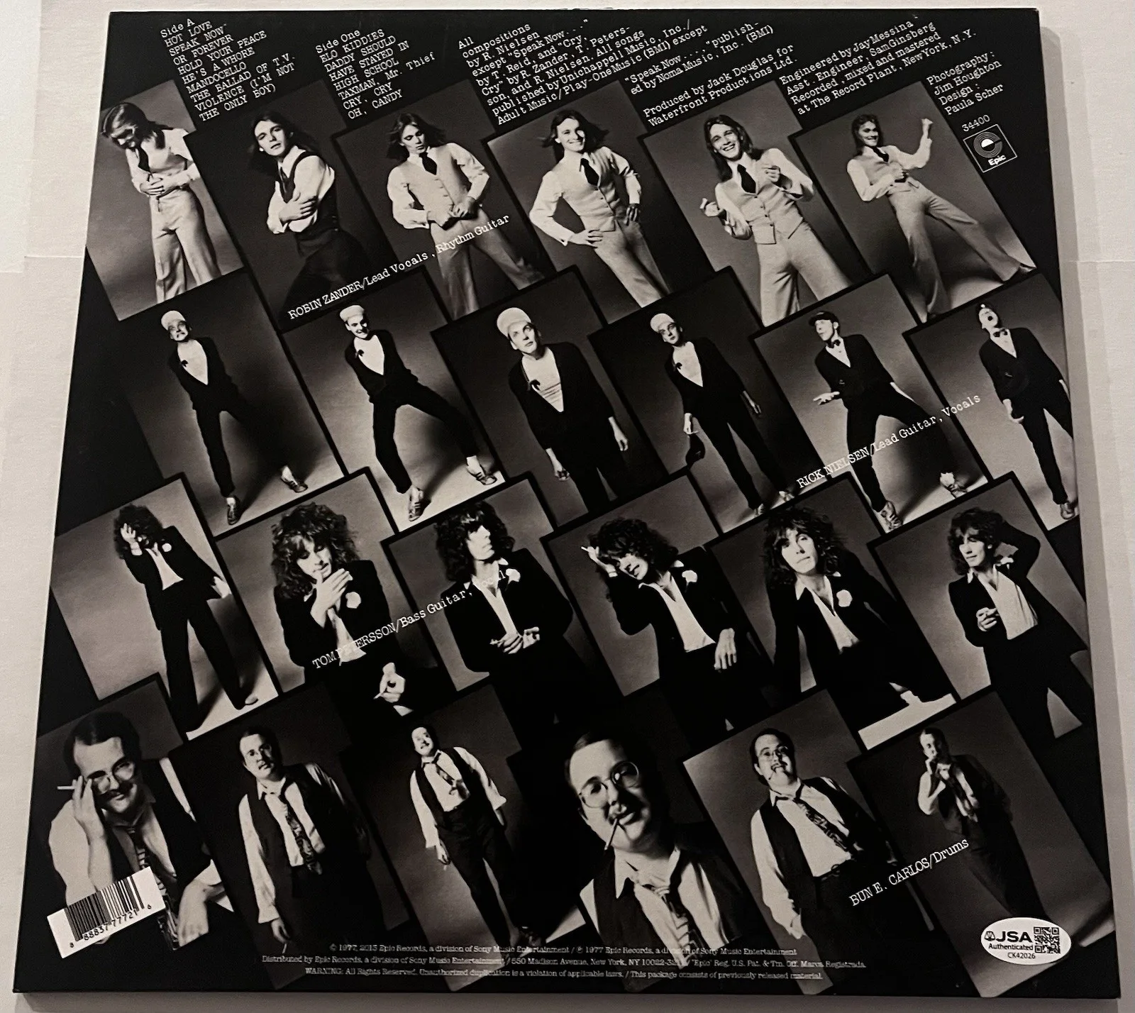 CHEAP TRICK SIGNED LP VINYL RECORD ALBUM ROBIN ZANDER RICK NIELSEN TOM JSA COA, изображение 4